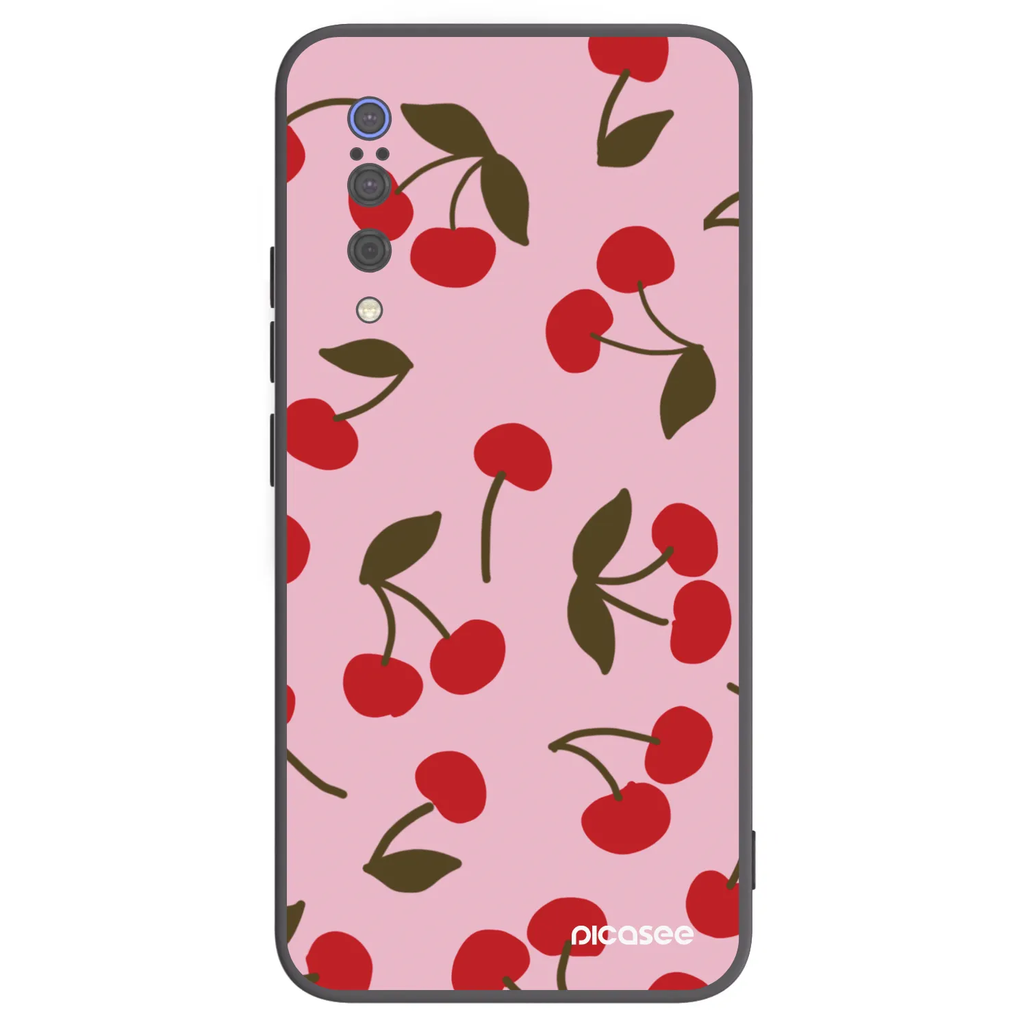 Picasee fekete szilikon tok az alábbi mobiltelefonokra Xiaomi Mi 9 - Cherry