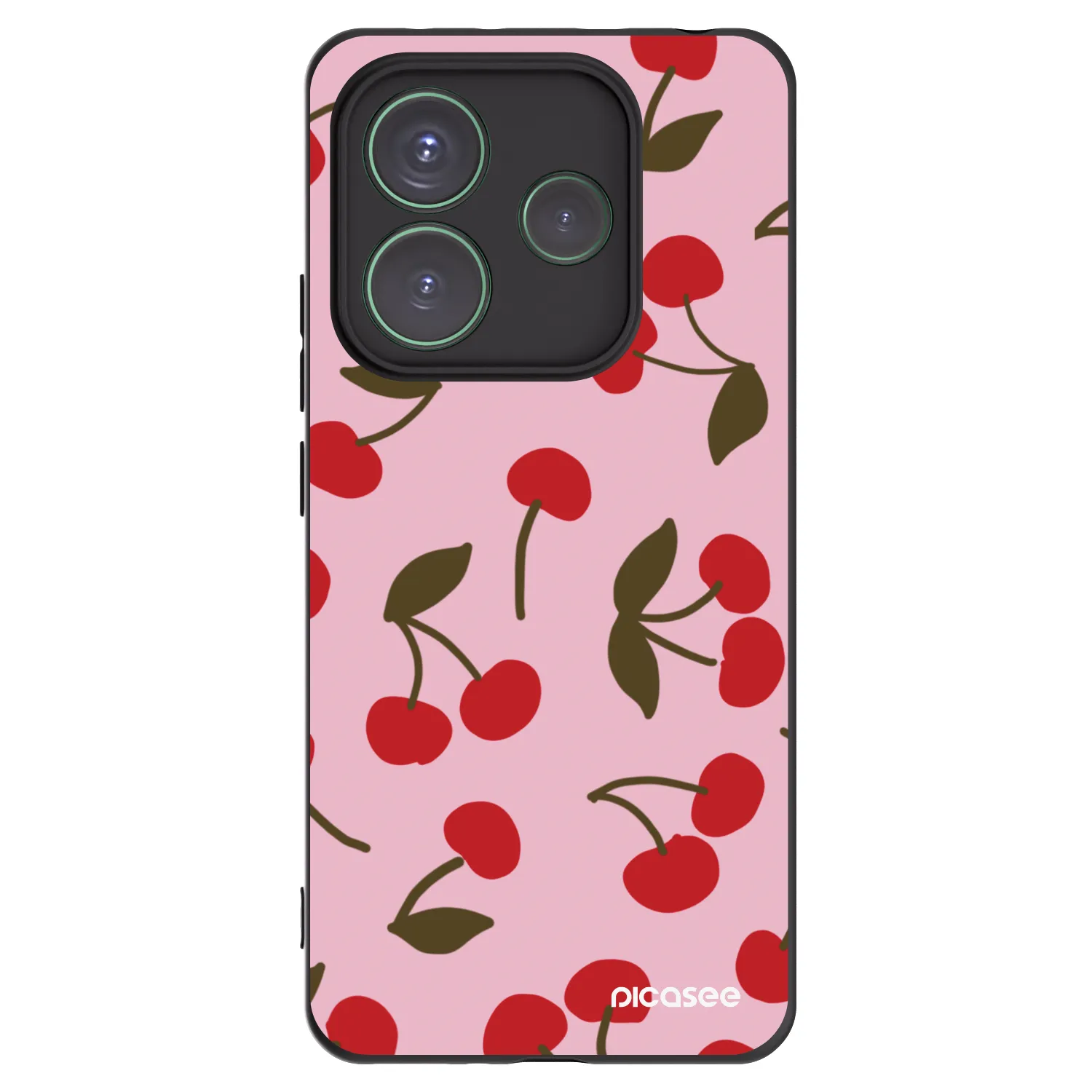 Picasee fekete szilikon tok az alábbi mobiltelefonokra Xiaomi Redmi Note 14 5G - Cherry