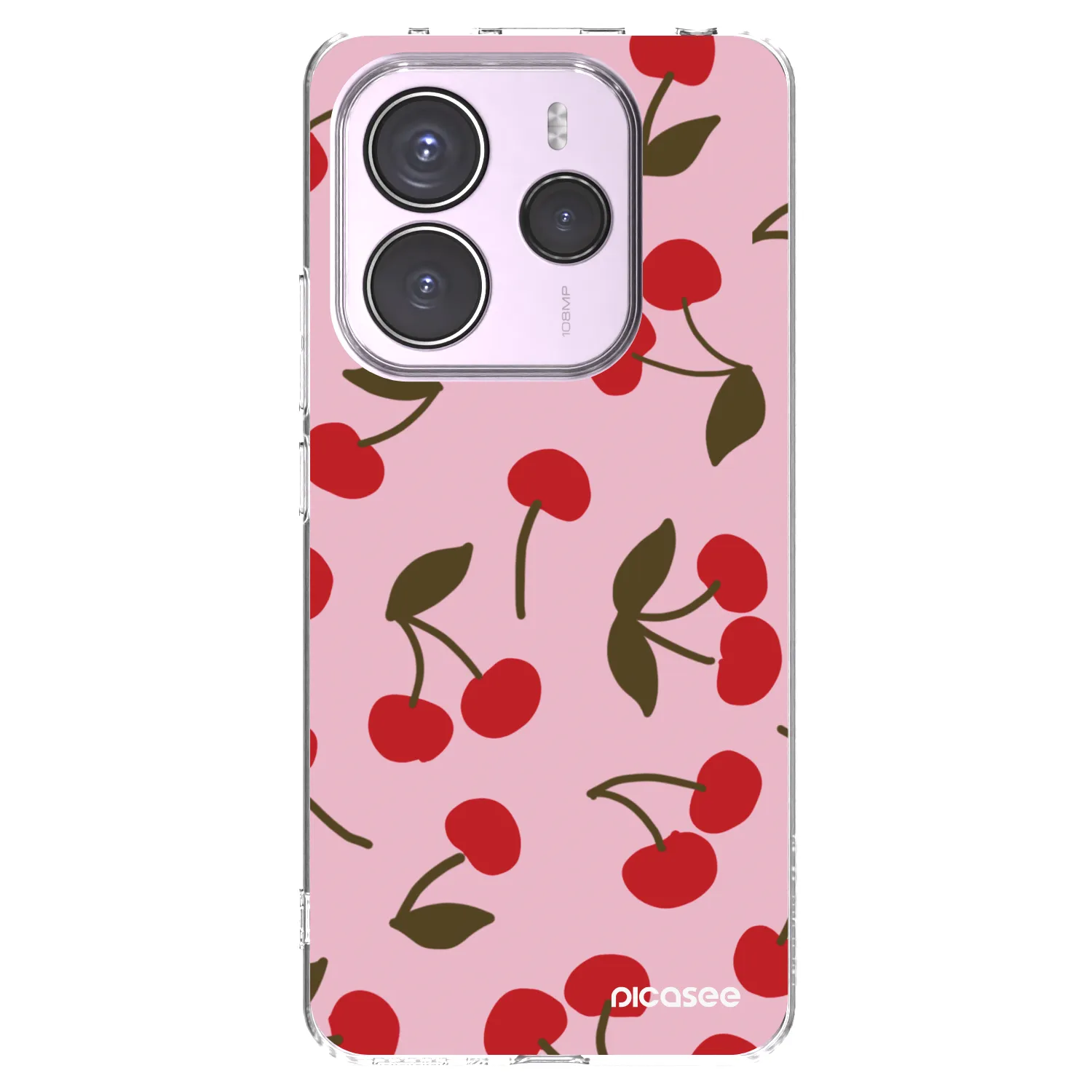 Picasee átlátszó szilikon tok az alábbi mobiltelefonokra Xiaomi Redmi Note 14 5G - Cherry