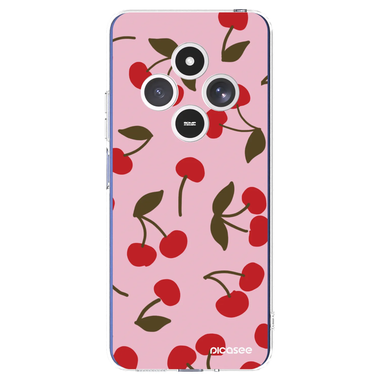 Picasee átlátszó szilikon tok az alábbi mobiltelefonokra Xiaomi Redmi 14C - Cherry