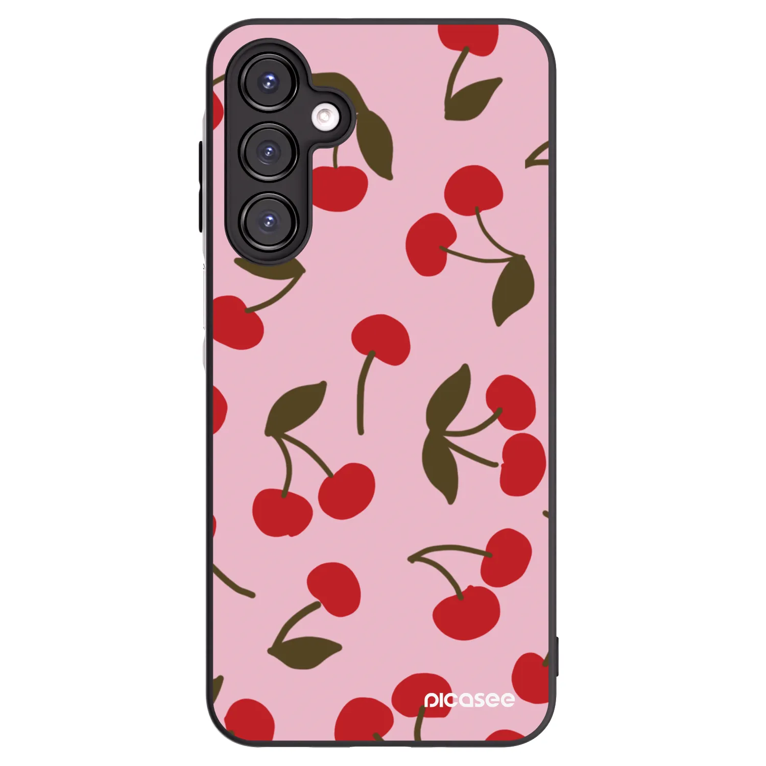 Picasee fekete szilikon tok az alábbi mobiltelefonokra Samsung Galaxy A16 5G - Cherry