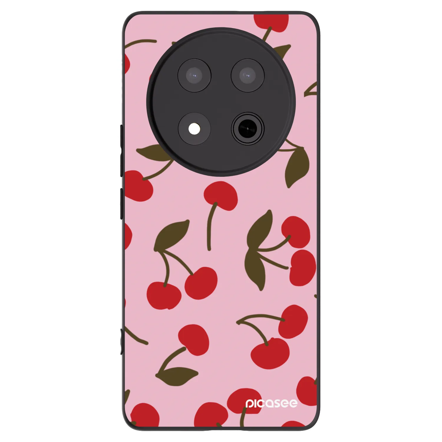 Picasee fekete szilikon tok az alábbi mobiltelefonokra Honor Magic7 Lite 5G - Cherry