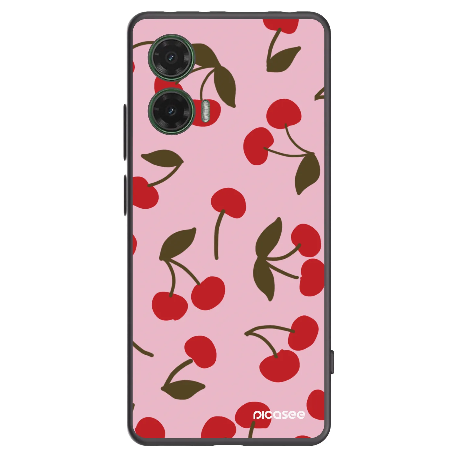 Picasee fekete szilikon tok az alábbi mobiltelefonokra Motorola Moto G35 5G - Cherry