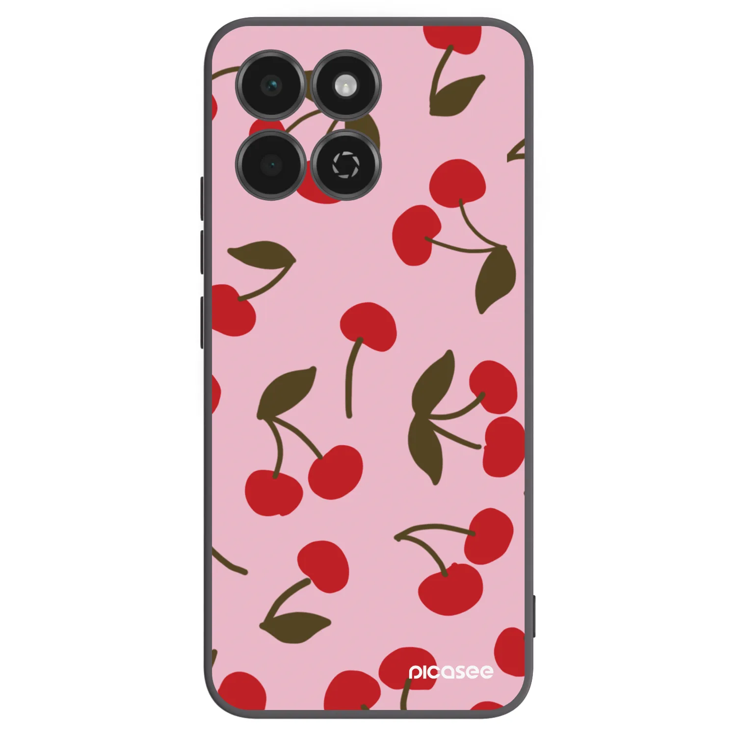 Picasee fekete szilikon tok az alábbi mobiltelefonokra Honor 200 Smart 5G - Cherry