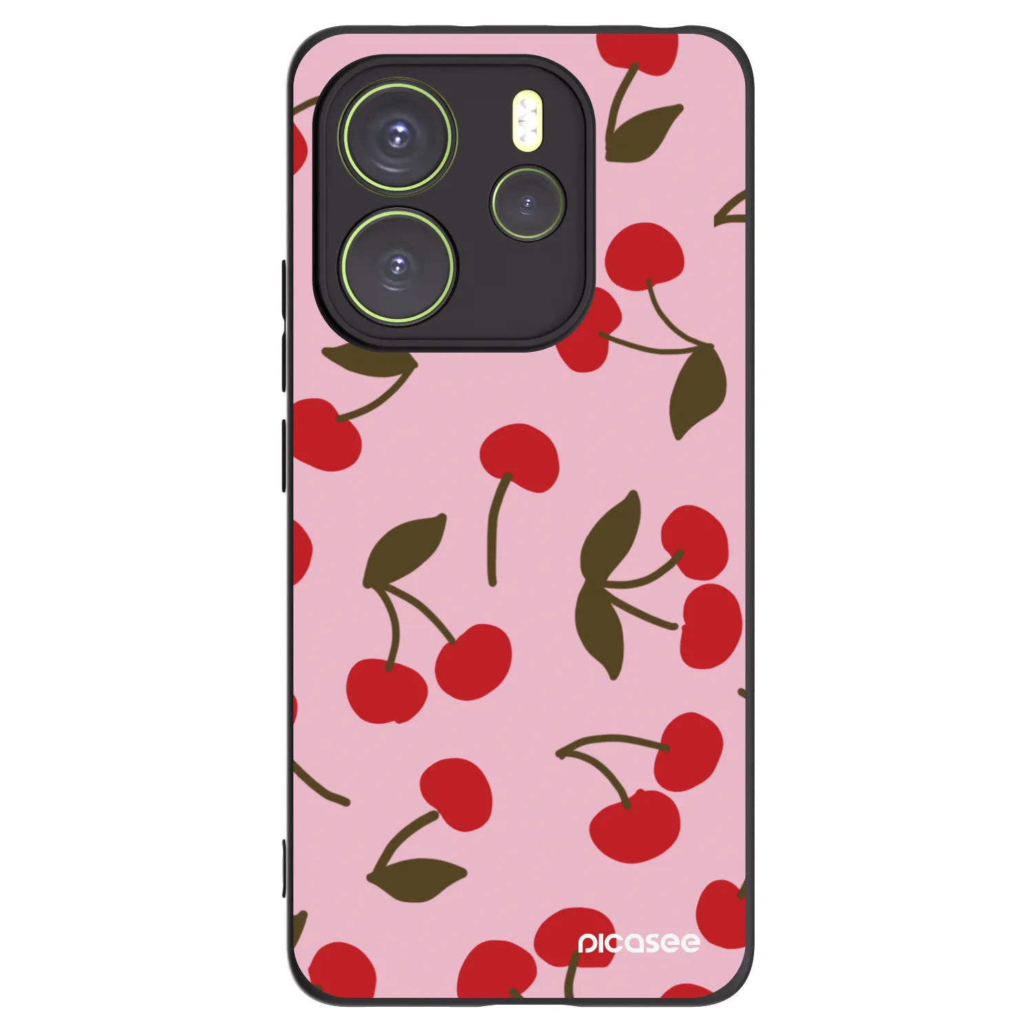 Picasee fekete szilikon tok az alábbi mobiltelefonokra Xiaomi Redmi Note 14 4G - Cherry