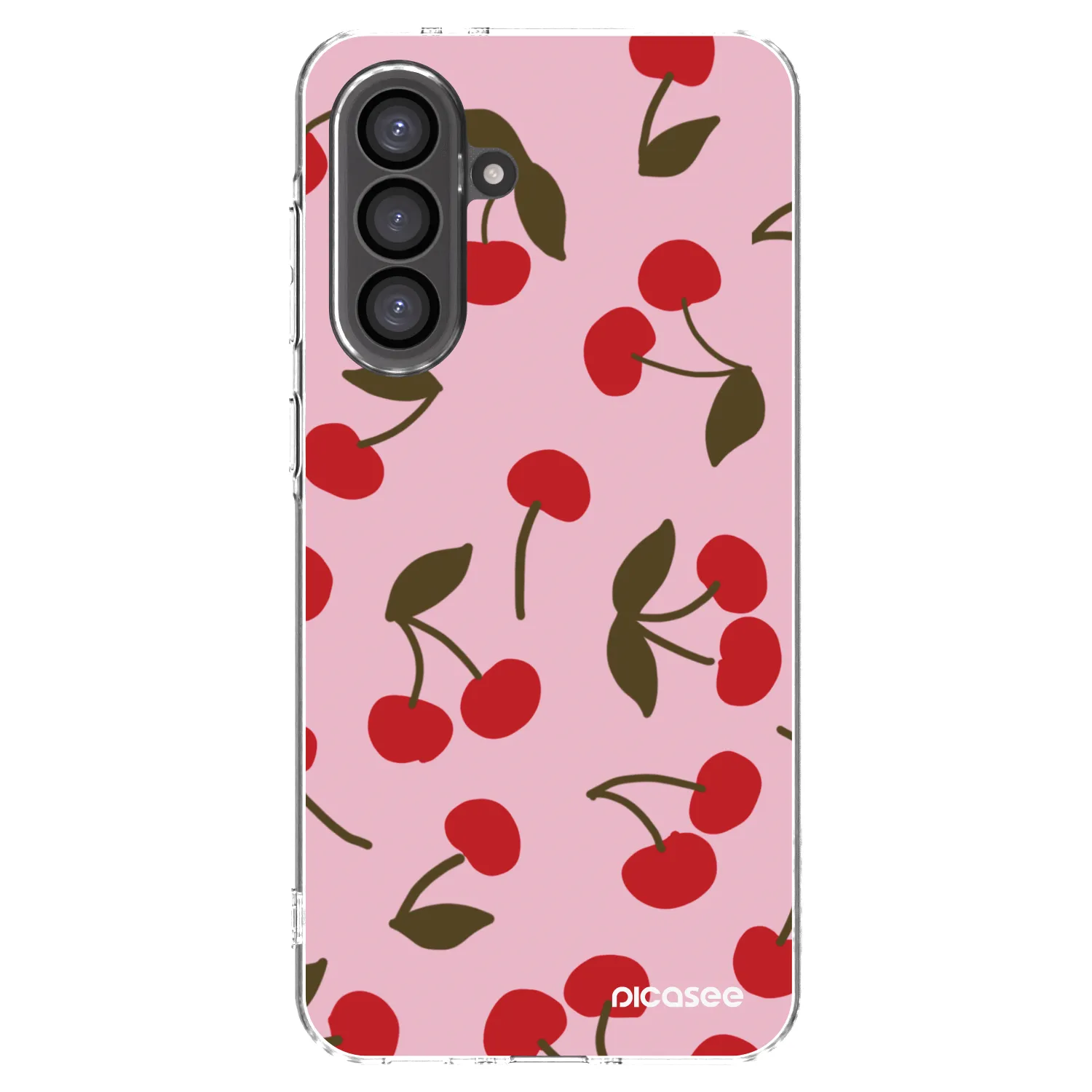 Picasee átlátszó szilikon tok az alábbi mobiltelefonokra Samsung Galaxy A36 5G - Cherry