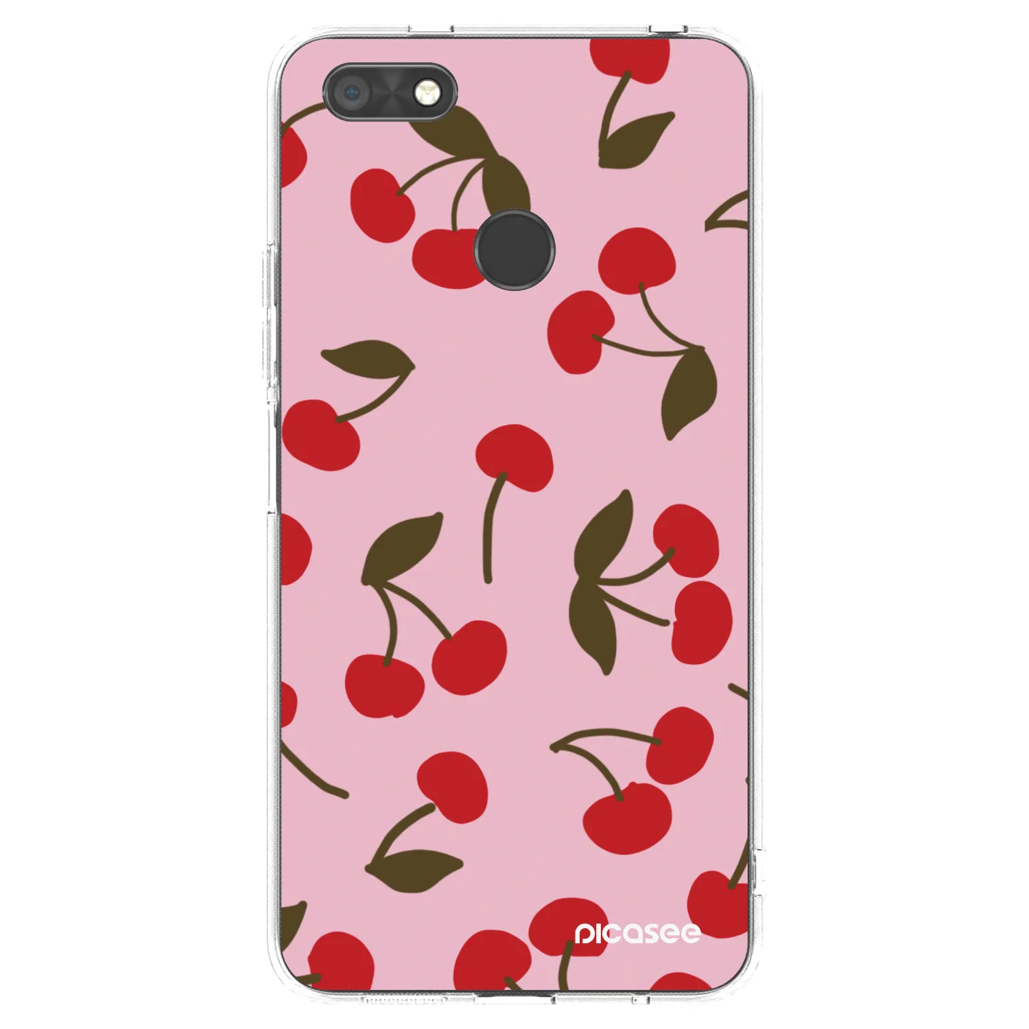 Picasee átlátszó szilikon tok az alábbi mobiltelefonokra Huawei P9 Lite Mini - Cherry