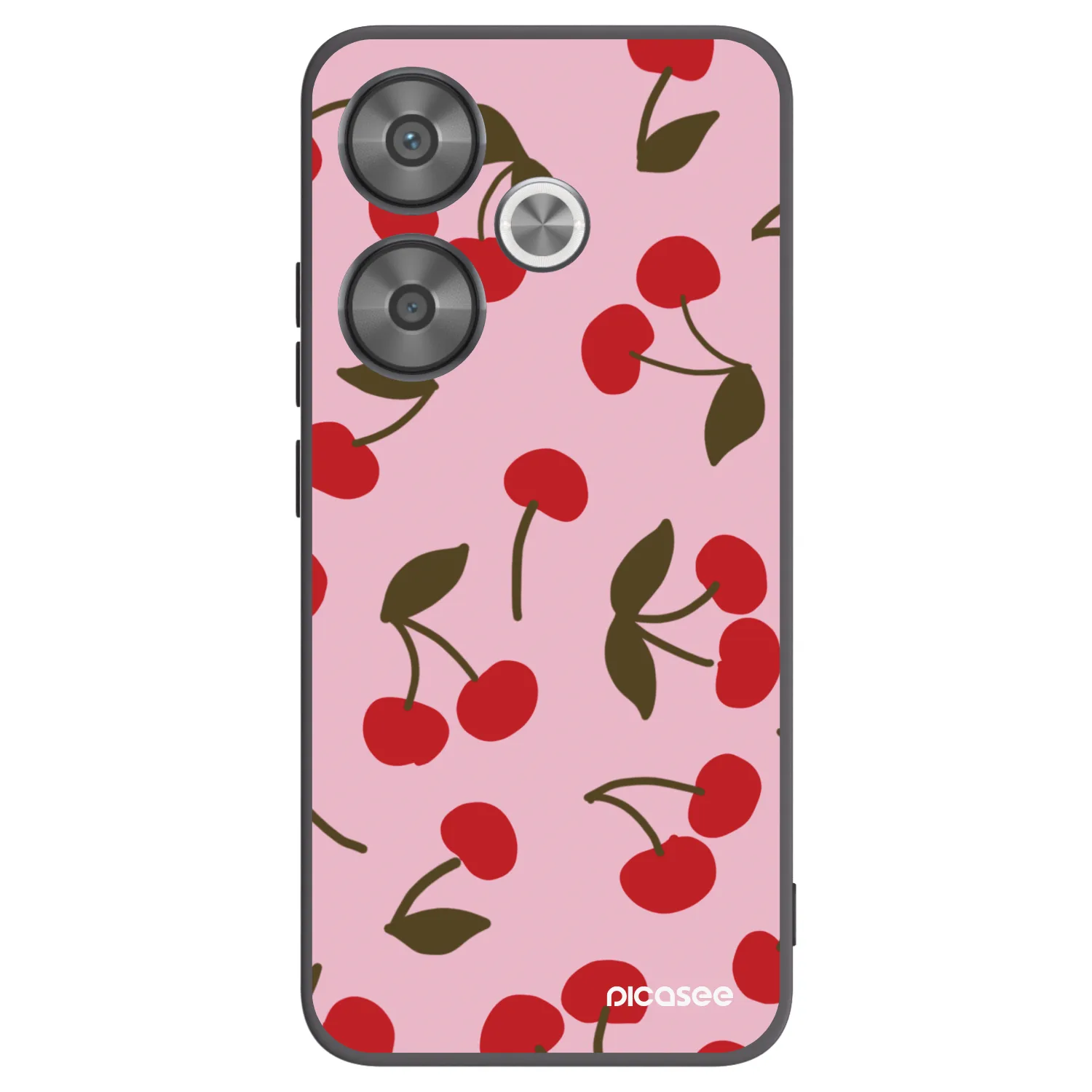 Picasee fekete szilikon tok az alábbi mobiltelefonokra Xiaomi Poco F6 - Cherry