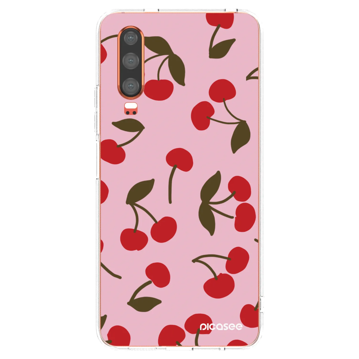 Picasee átlátszó szilikon tok az alábbi mobiltelefonokra Huawei P30 - Cherry