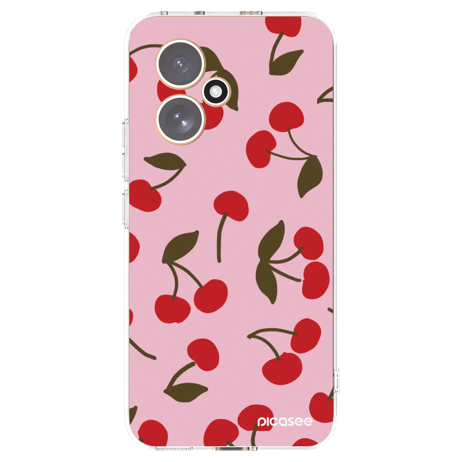 Picasee átlátszó szilikon tok az alábbi mobiltelefonokra Honor 400 5G - Cherry