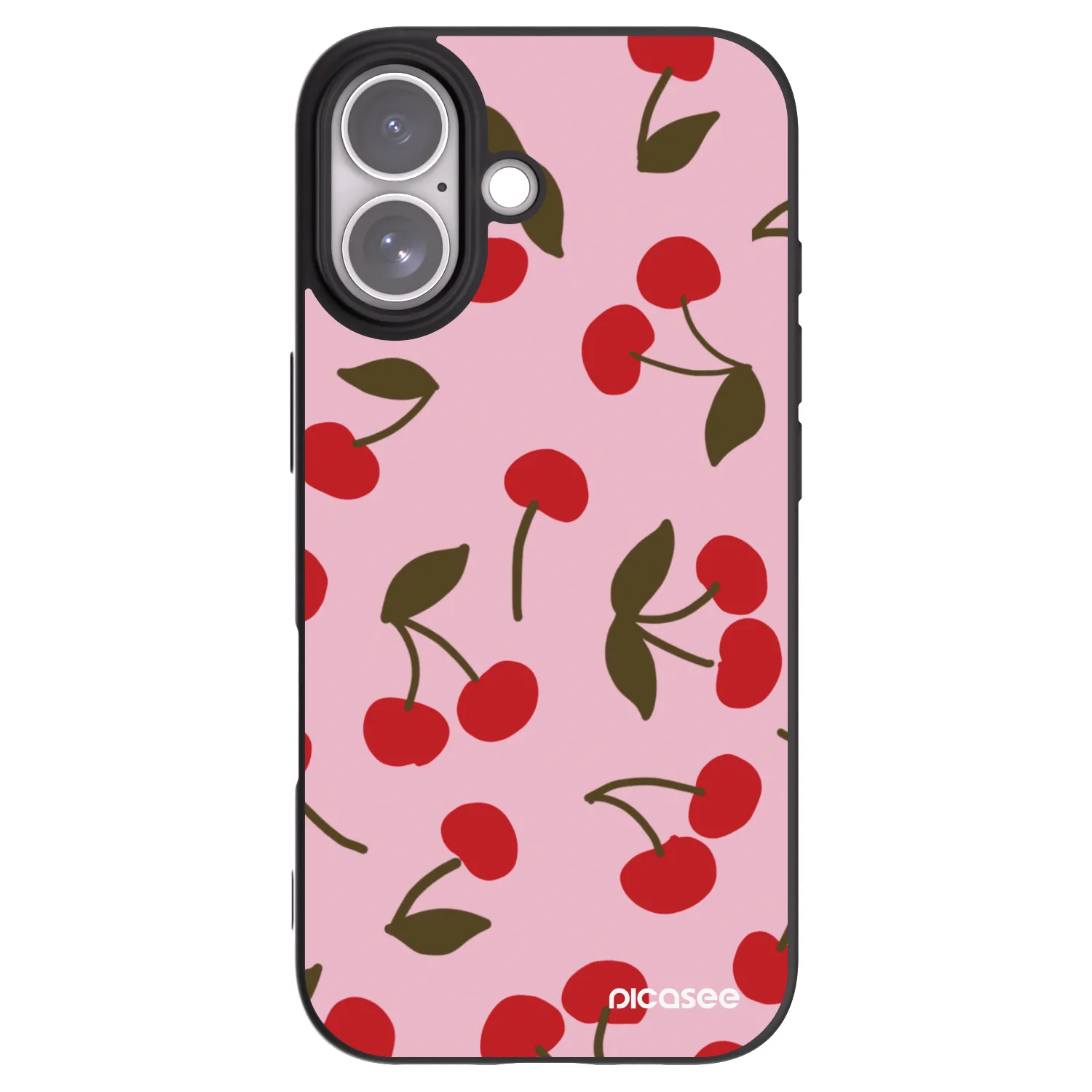 Picasee fekete szilikon tok az alábbi mobiltelefonokra Apple iPhone 17 - Cherry