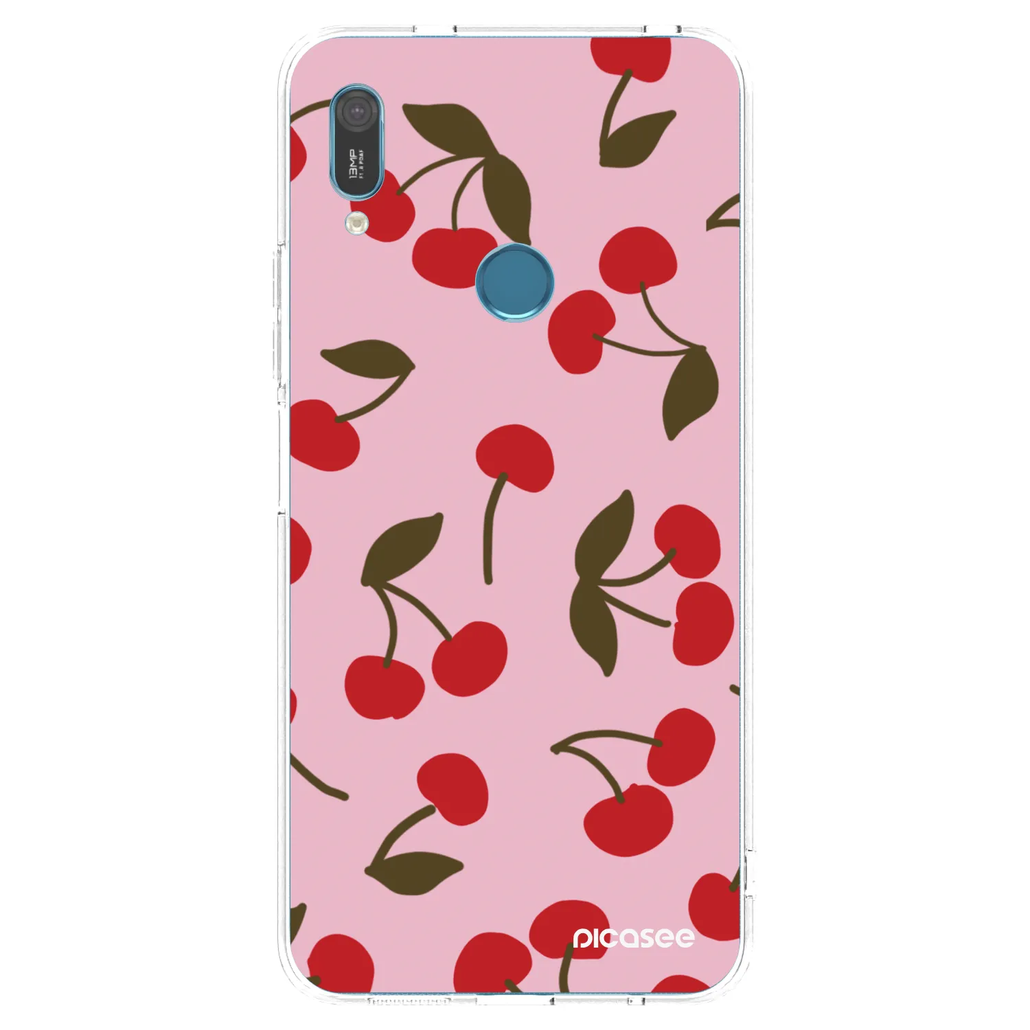 Picasee átlátszó szilikon tok az alábbi mobiltelefonokra Huawei Y6 2019 - Cherry