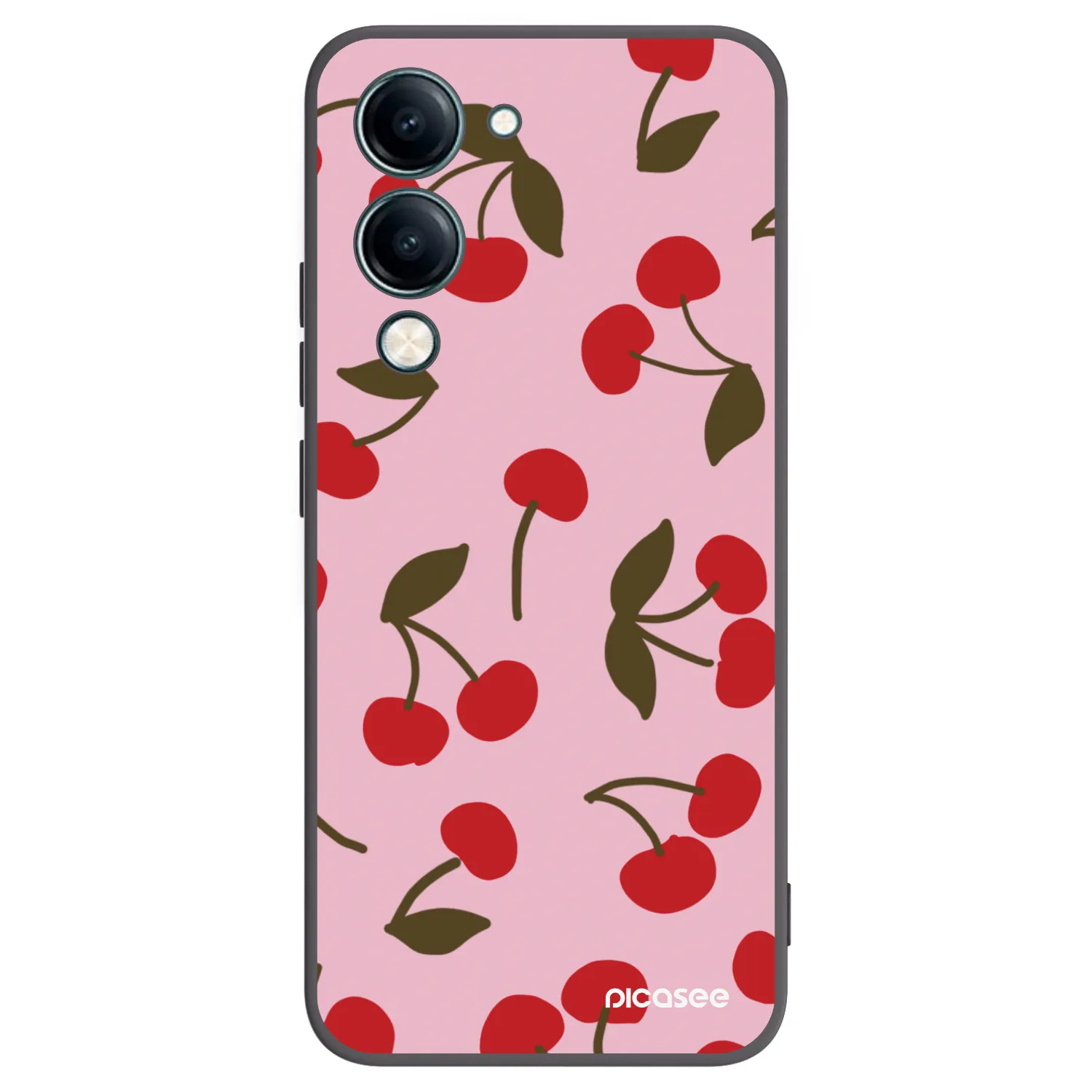 Picasee fekete szilikon tok az alábbi mobiltelefonokra Vivo Y29s 5G - Cherry