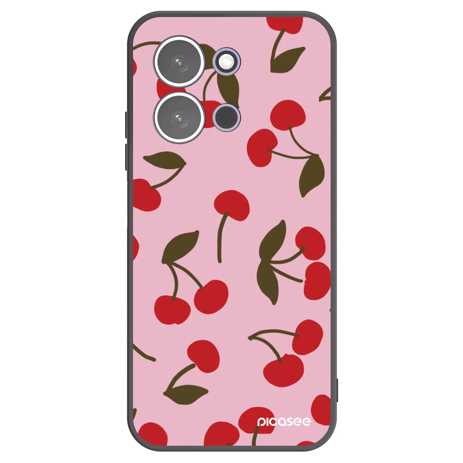 Picasee fekete szilikon tok az alábbi mobiltelefonokra Xiaomi Redmi 15C 5G - Cherry