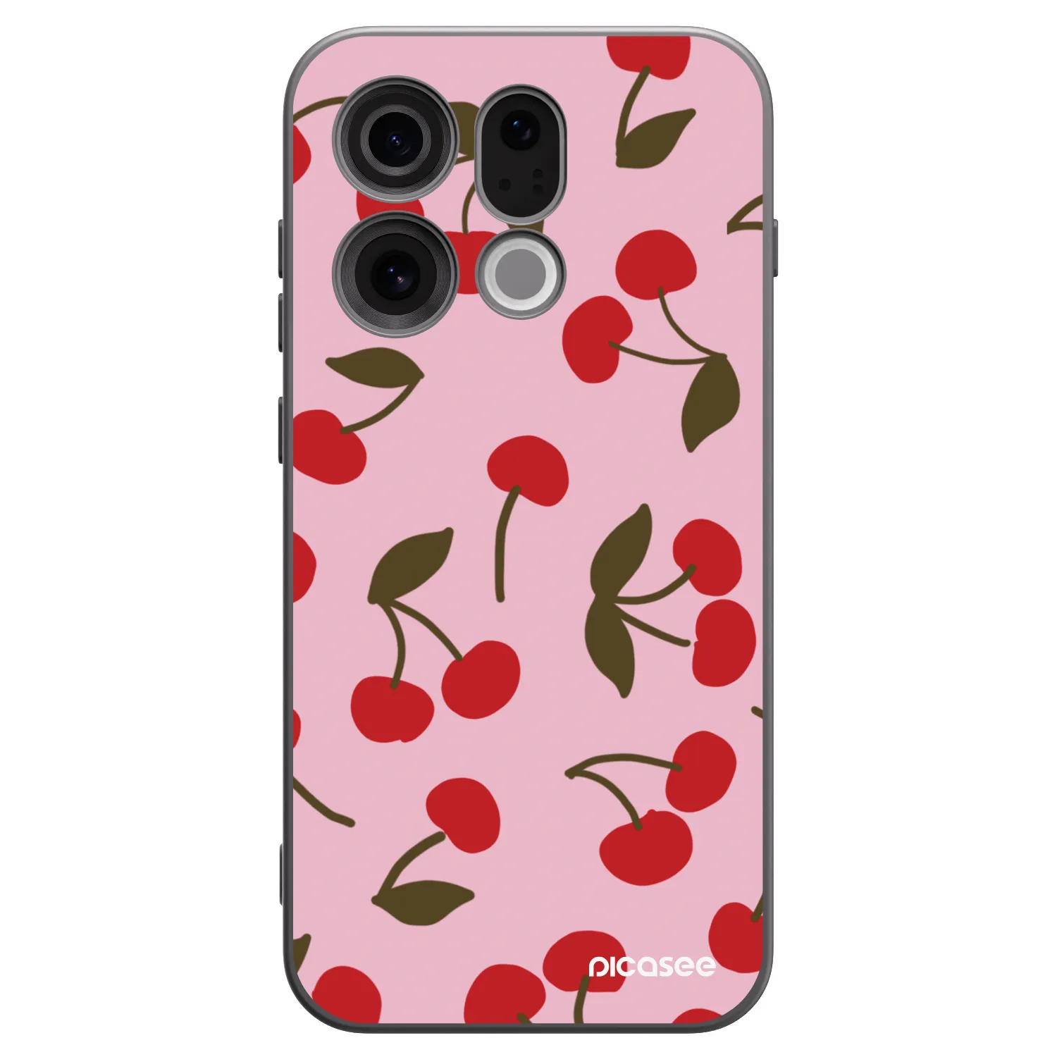Picasee fekete szilikon tok az alábbi mobiltelefonokra OPPO Find X9 - Cherry
