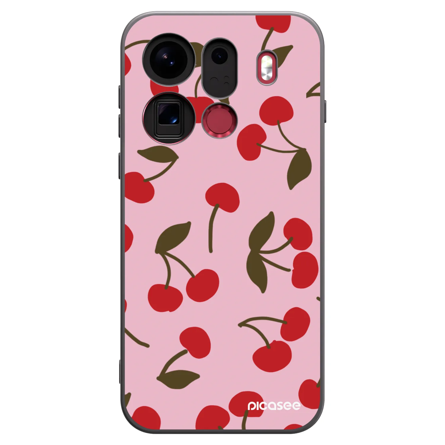 Picasee fekete szilikon tok az alábbi mobiltelefonokra OPPO Find X9 Pro - Cherry