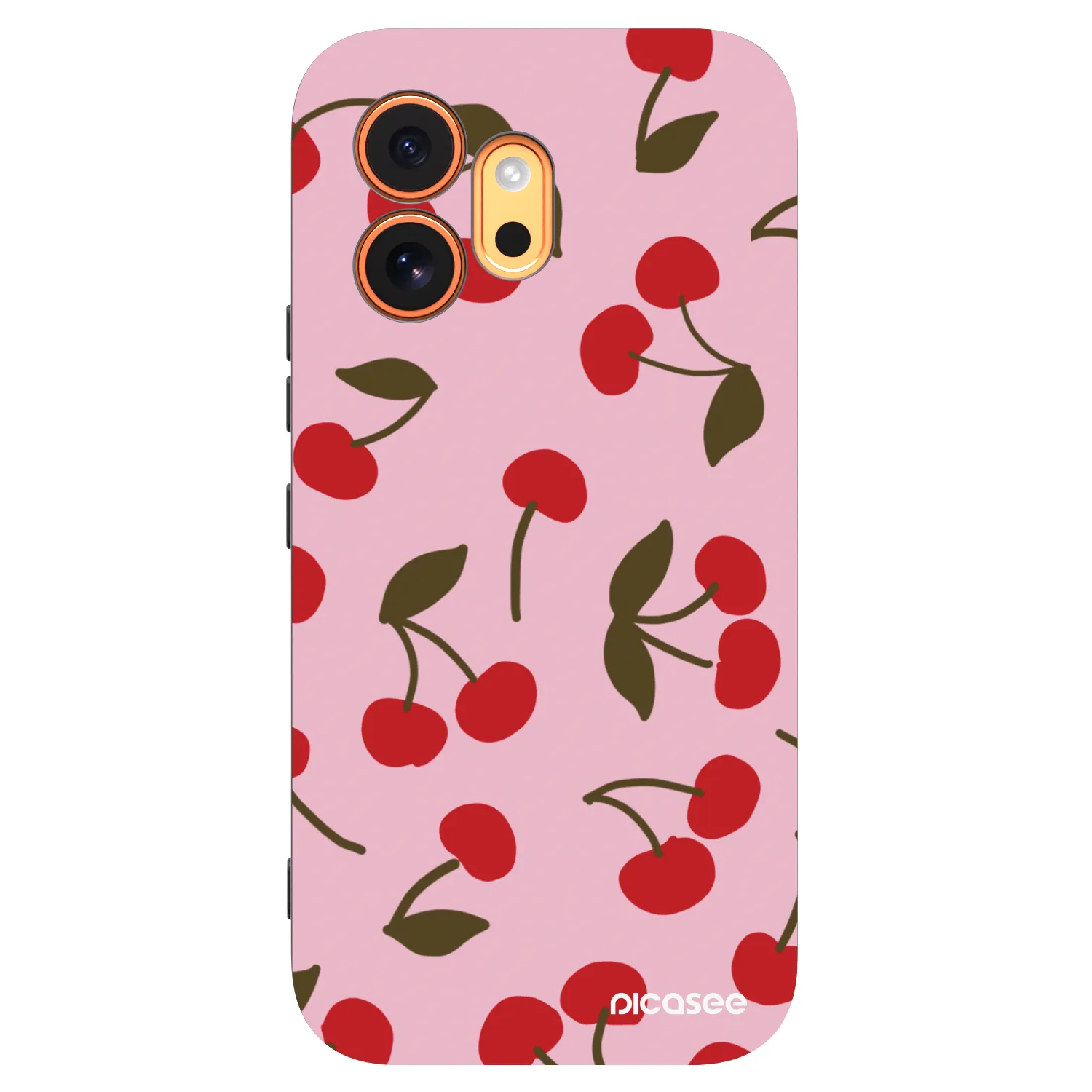 Picasee fekete szilikon tok az alábbi mobiltelefonokra Honor 600 - Cherry