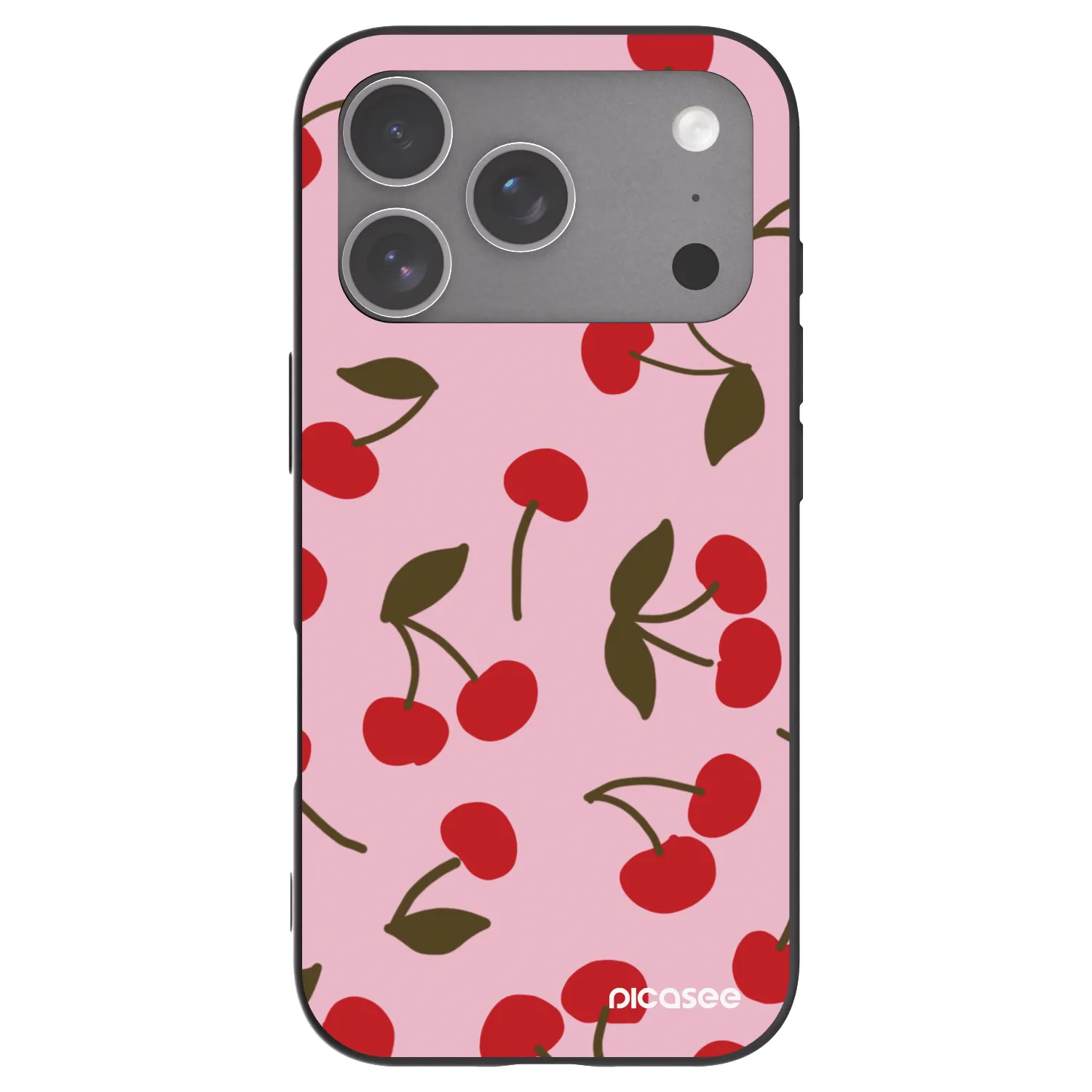 Picasee fekete szilikon tok az alábbi mobiltelefonokra Apple iPhone 18 Pro - Cherry