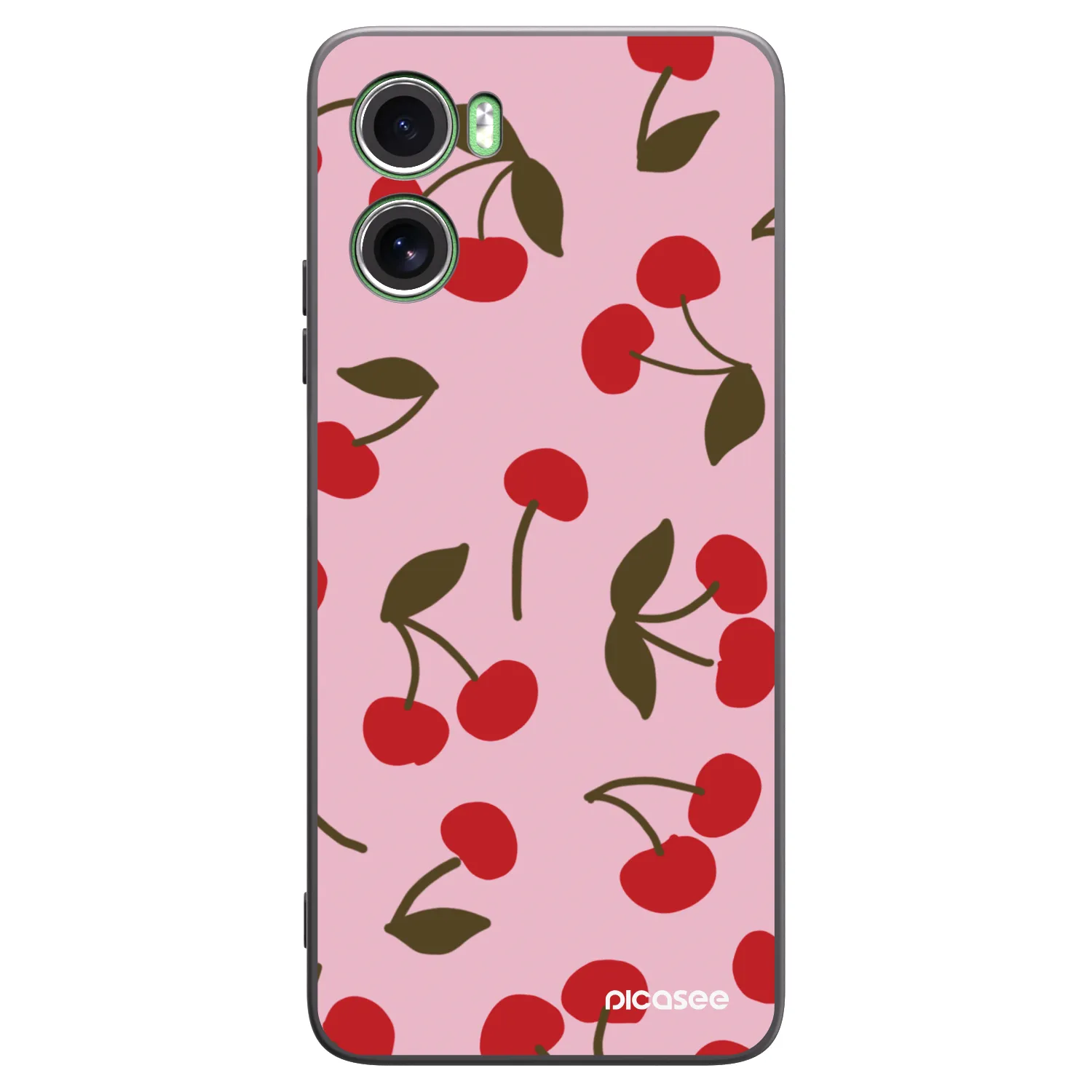 Picasee fekete szilikon tok az alábbi mobiltelefonokra Motorola Moto G06 - Cherry