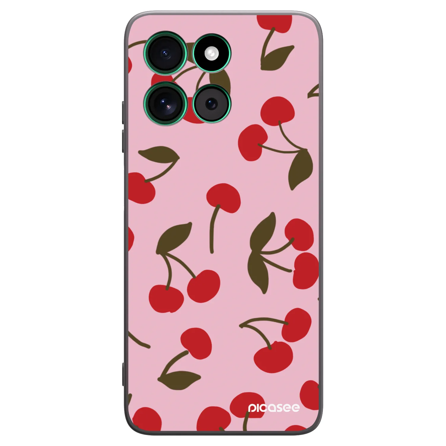 Picasee fekete szilikon tok az alábbi mobiltelefonokra Motorola Moto G57 Power - Cherry