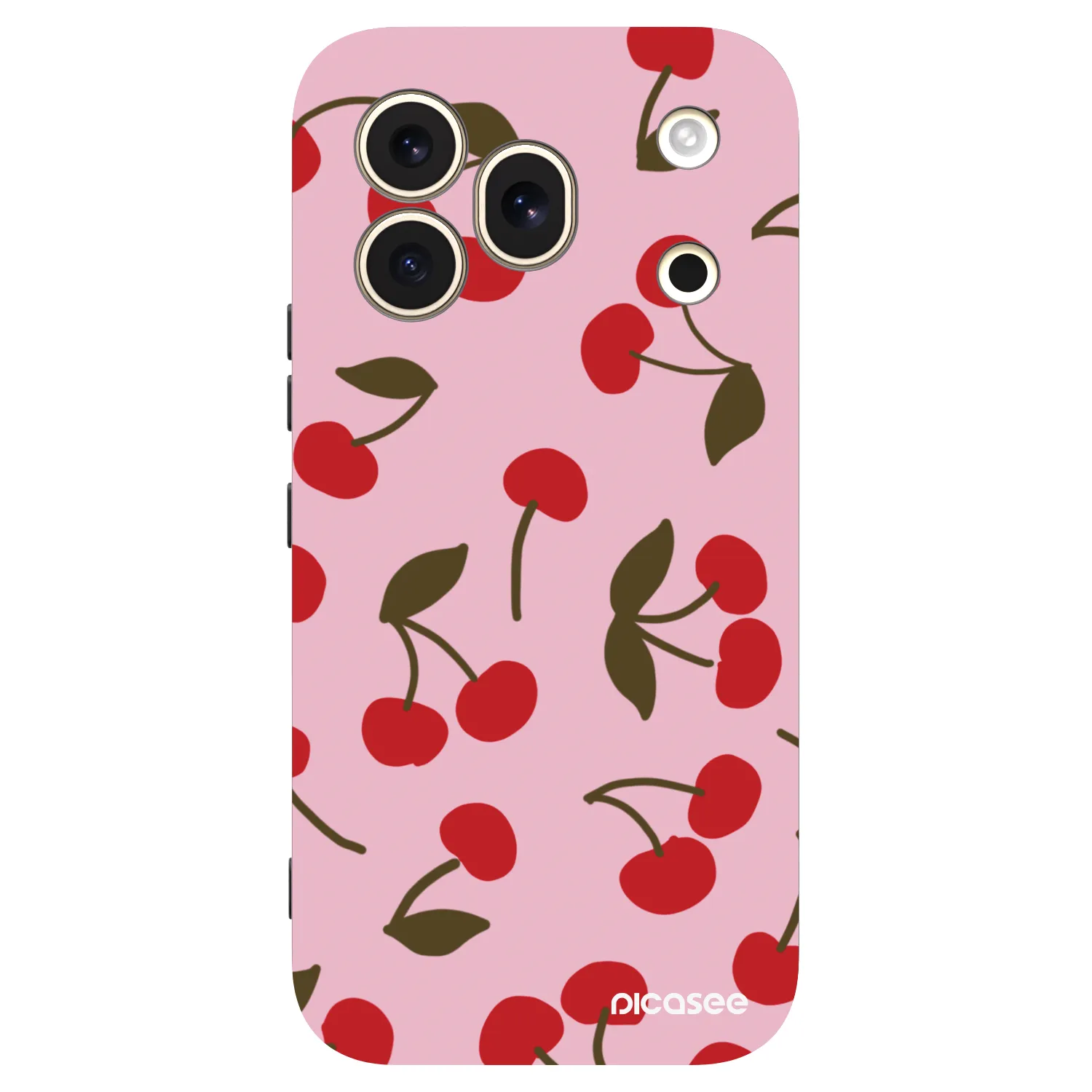 Picasee fekete szilikon tok az alábbi mobiltelefonokra Honor 600 Pro - Cherry