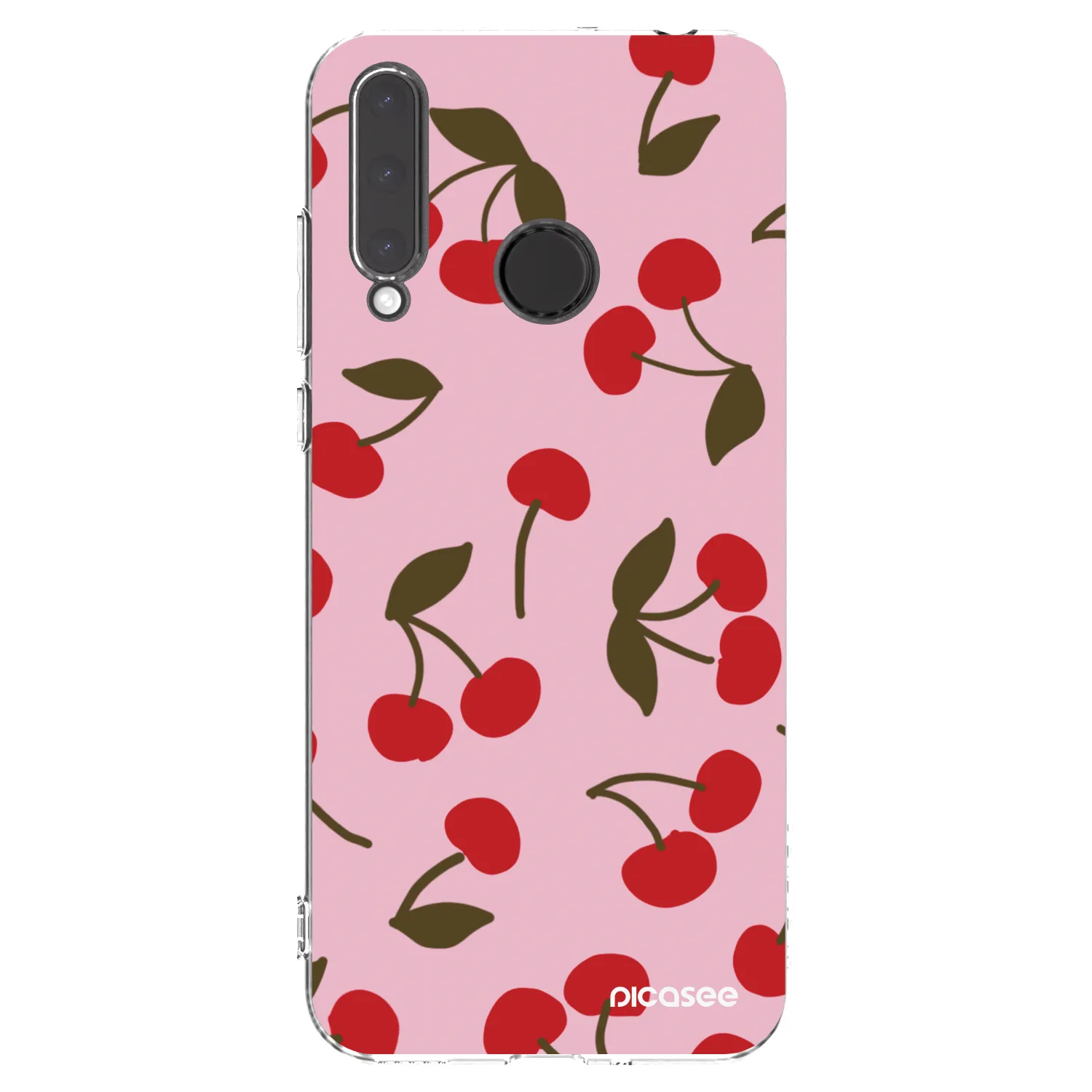 Picasee átlátszó szilikon tok az alábbi mobiltelefonokra Honor 20 Lite - Cherry