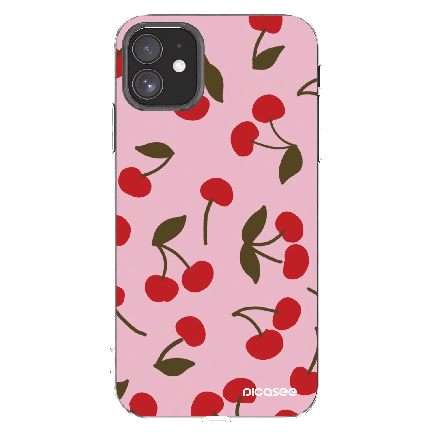 Picasee átlátszó szilikon tok az alábbi mobiltelefonokra Apple iPhone 11 - Cherry