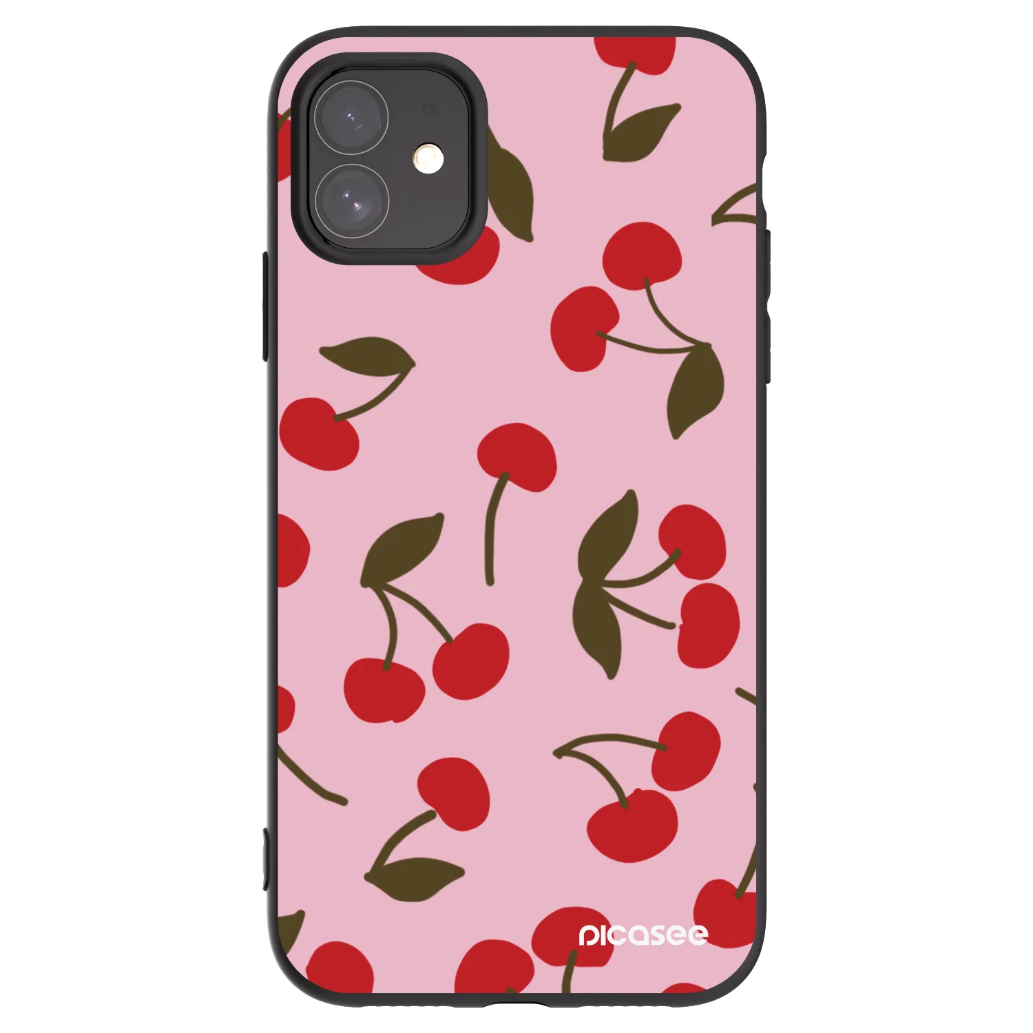 Picasee fekete szilikon tok az alábbi mobiltelefonokra Apple iPhone 11 - Cherry