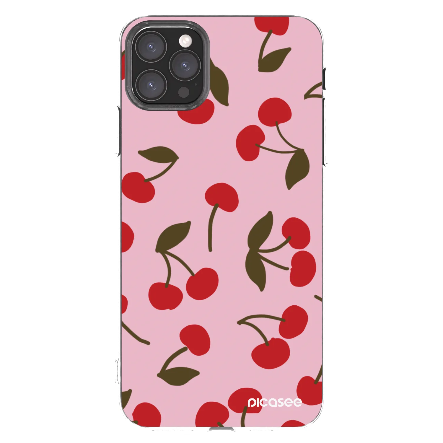 Picasee átlátszó szilikon tok az alábbi mobiltelefonokra Apple iPhone 11 Pro Max - Cherry