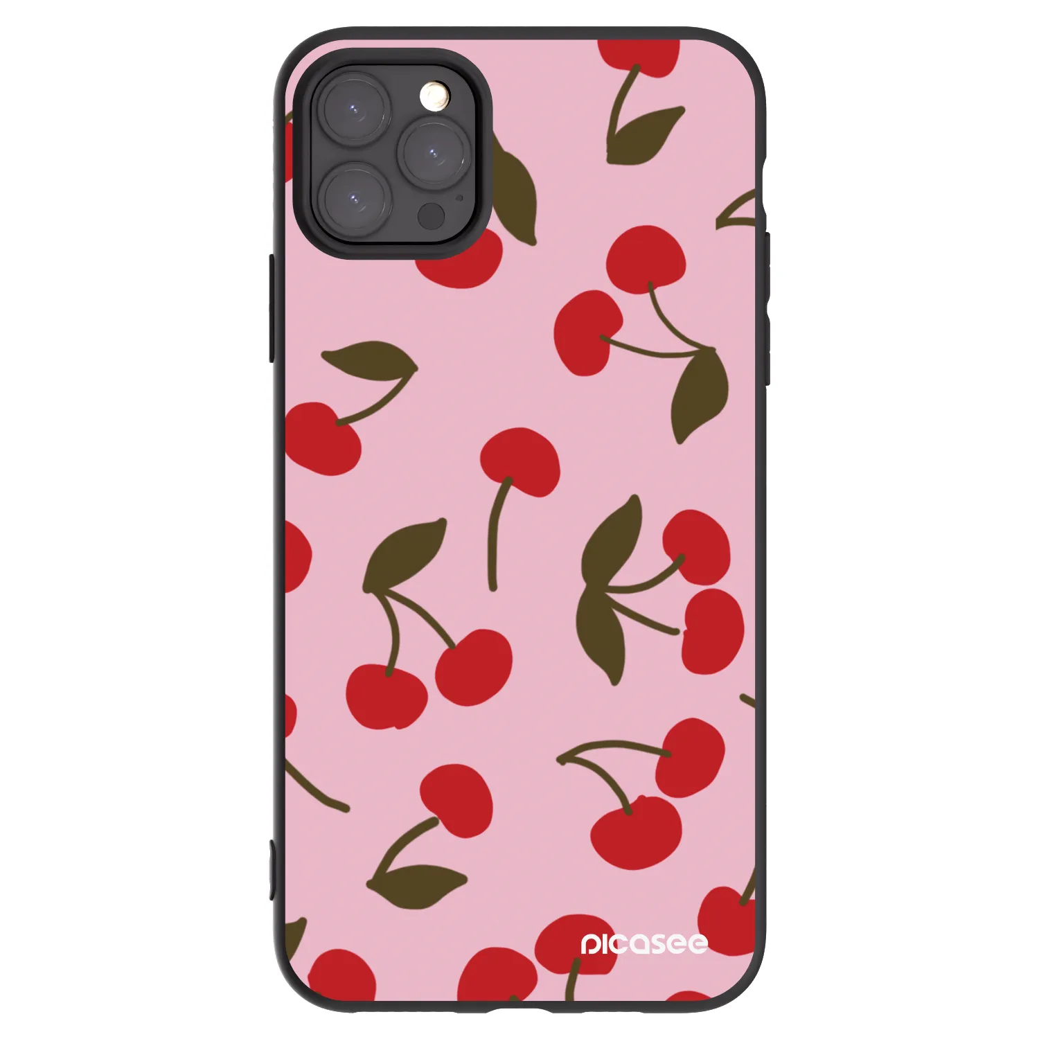 Picasee fekete szilikon tok az alábbi mobiltelefonokra Apple iPhone 11 Pro Max - Cherry