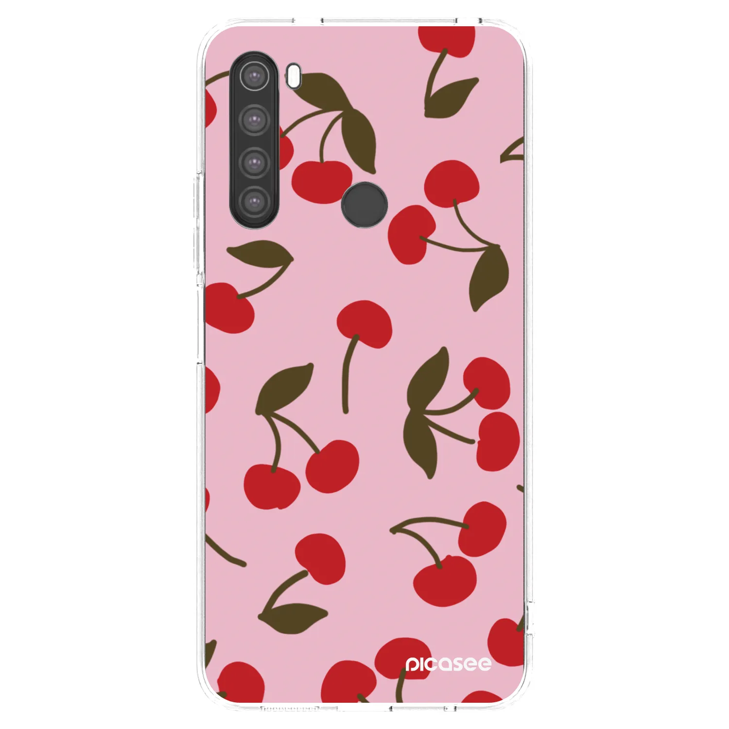 Picasee átlátszó szilikon tok az alábbi mobiltelefonokra Xiaomi Redmi Note 8 - Cherry