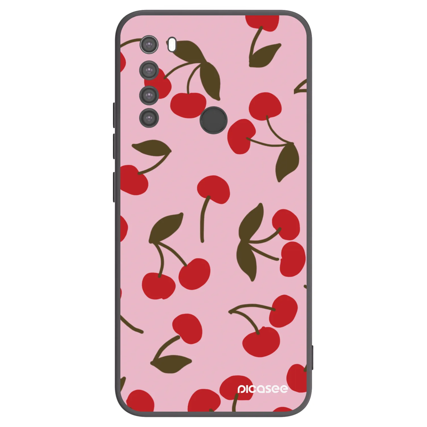 Picasee fekete szilikon tok az alábbi mobiltelefonokra Xiaomi Redmi Note 8 - Cherry
