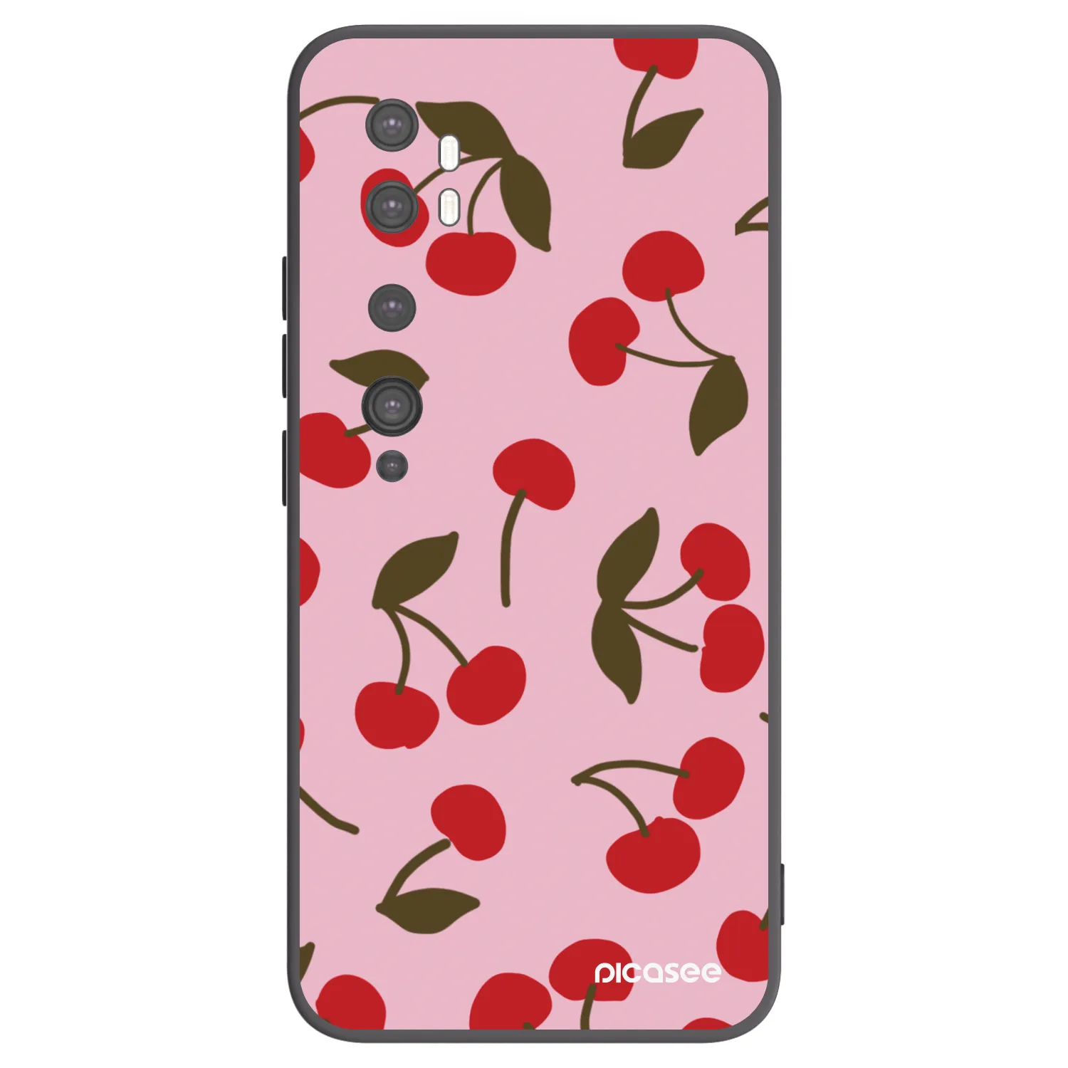 Picasee fekete szilikon tok az alábbi mobiltelefonokra Xiaomi Mi Note 10 (Pro) - Cherry