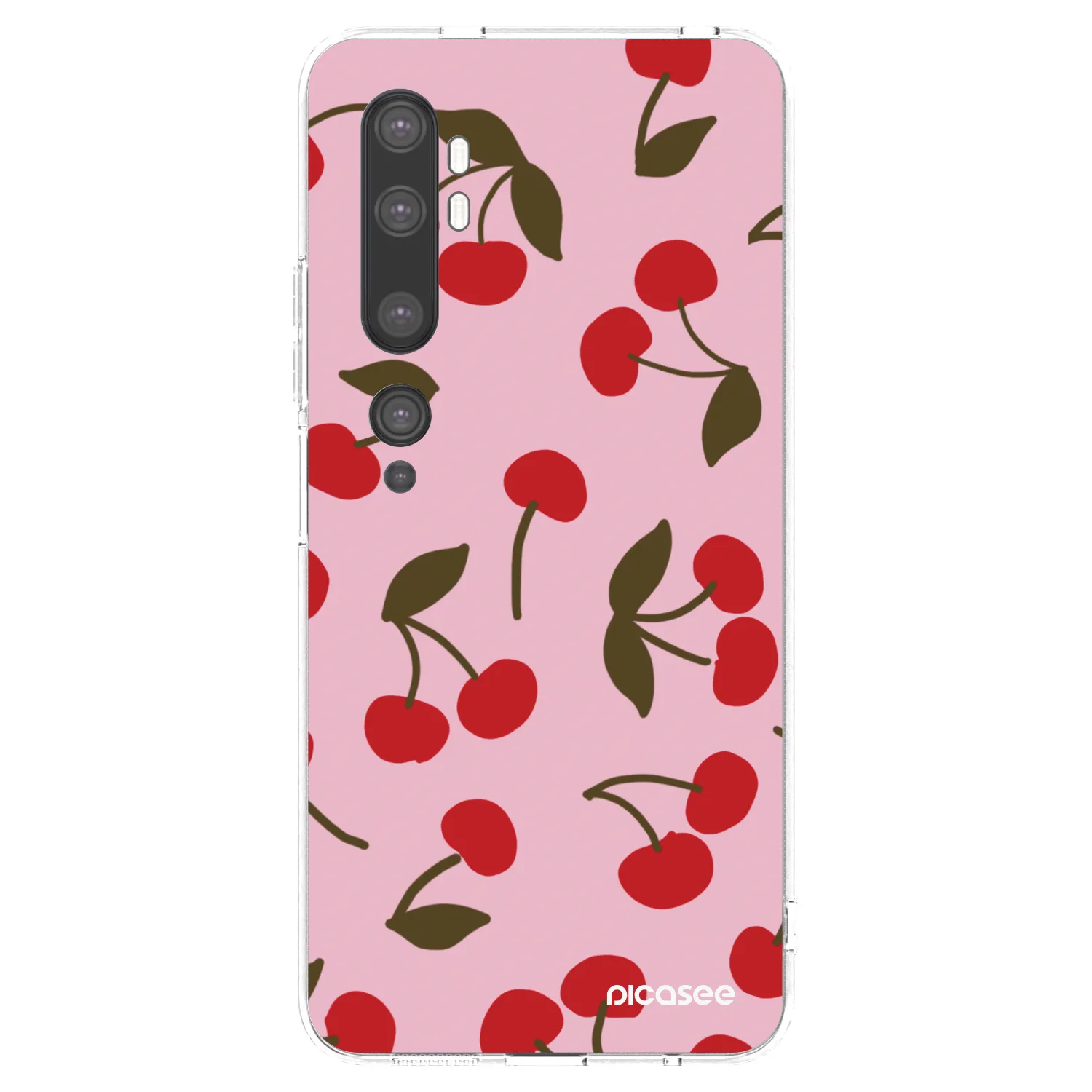 Picasee átlátszó szilikon tok az alábbi mobiltelefonokra Xiaomi Mi Note 10 (Pro) - Cherry