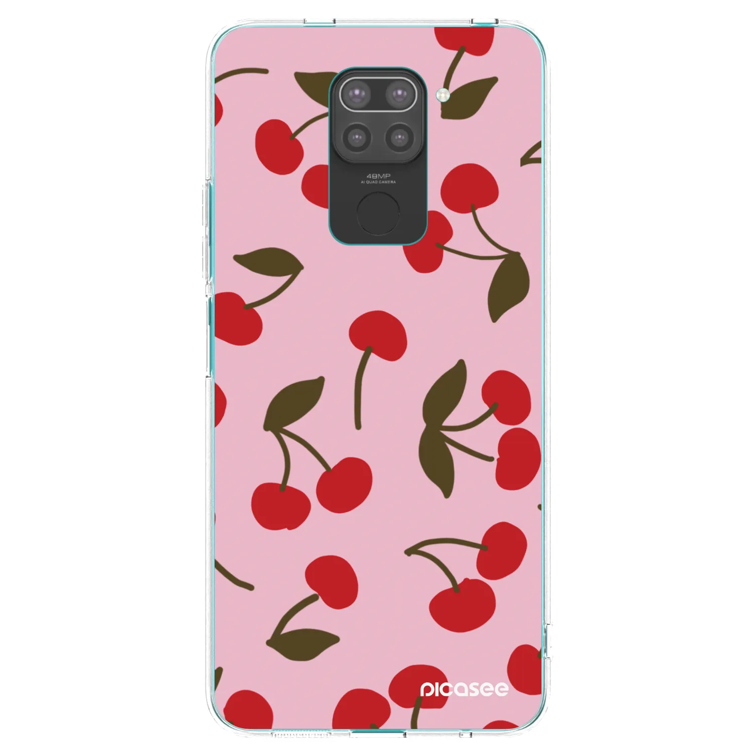 Picasee fekete szilikon tok az alábbi mobiltelefonokra Xiaomi Redmi Note 9 - Cherry
