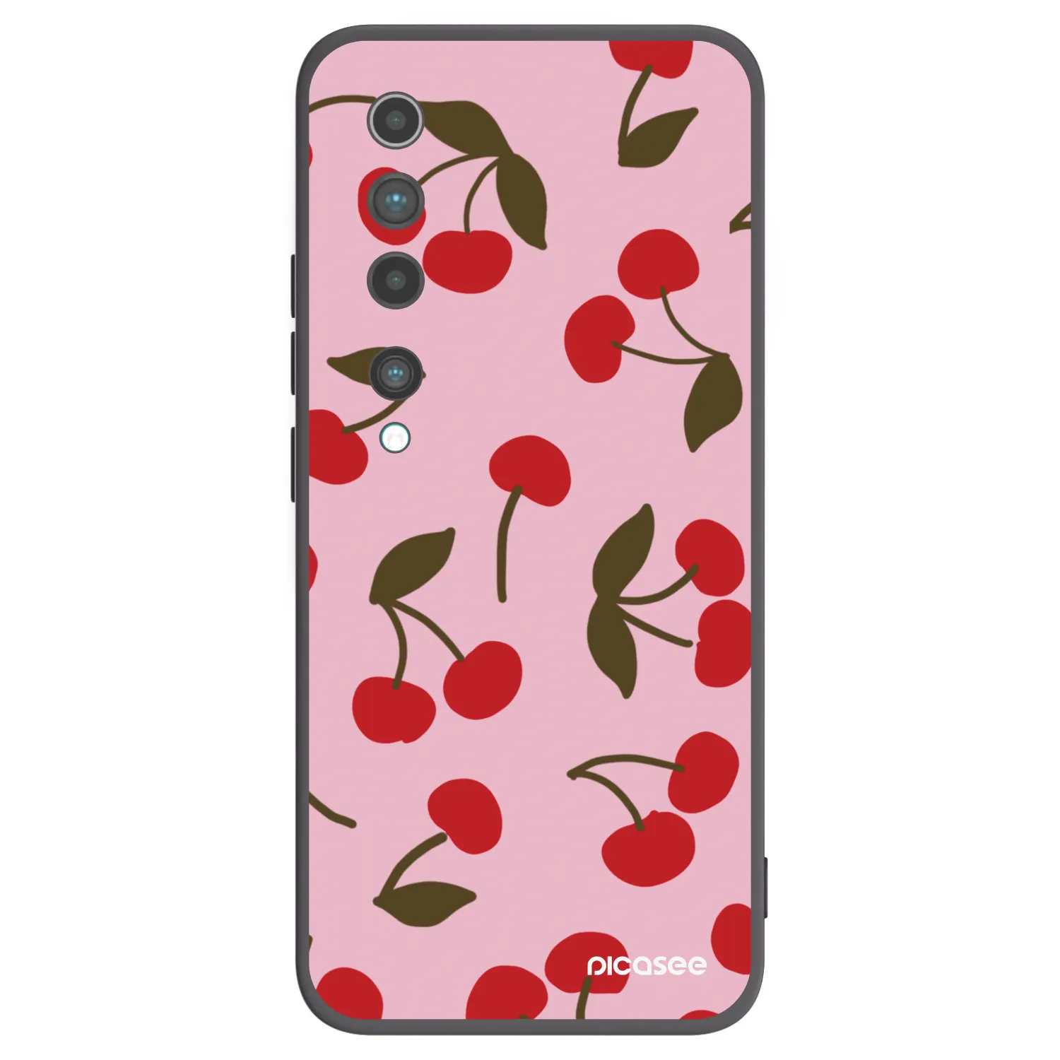 Picasee fekete szilikon tok az alábbi mobiltelefonokra Xiaomi Mi 10 - Cherry