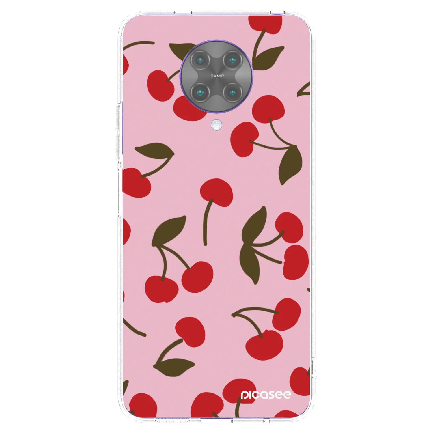 Picasee átlátszó szilikon tok az alábbi mobiltelefonokra Xiaomi Poco F2 Pro - Cherry