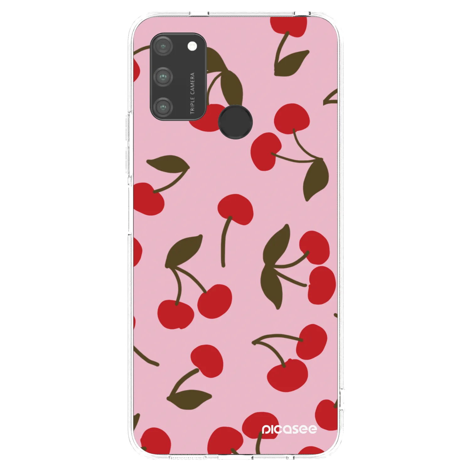 Picasee átlátszó szilikon tok az alábbi mobiltelefonokra Honor 9A - Cherry