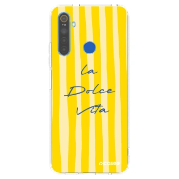 Picasee átlátszó szilikon tok az alábbi mobiltelefonokra Realme 5 - Ladolcevita