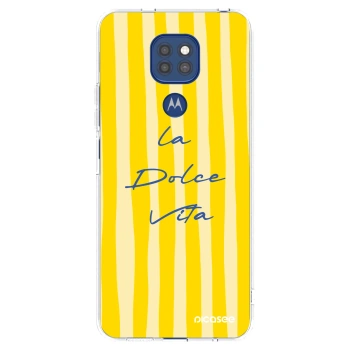 Picasee átlátszó szilikon tok az alábbi mobiltelefonokra Motorola Moto G9 Play - Ladolcevita