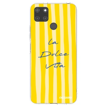 Picasee átlátszó szilikon tok az alábbi mobiltelefonokra Realme C21Y - Ladolcevita
