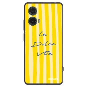 Picasee fekete szilikon tok az alábbi mobiltelefonokra Motorola Moto G35 5G - Ladolcevita
