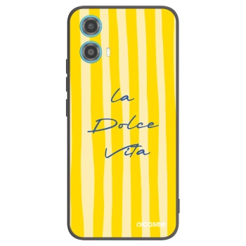 Picasee fekete szilikon tok az alábbi mobiltelefonokra Motorola Moto G34 5G - Ladolcevita