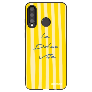 Picasee fekete szilikon tok az alábbi mobiltelefonokra Huawei P30 Lite - Ladolcevita