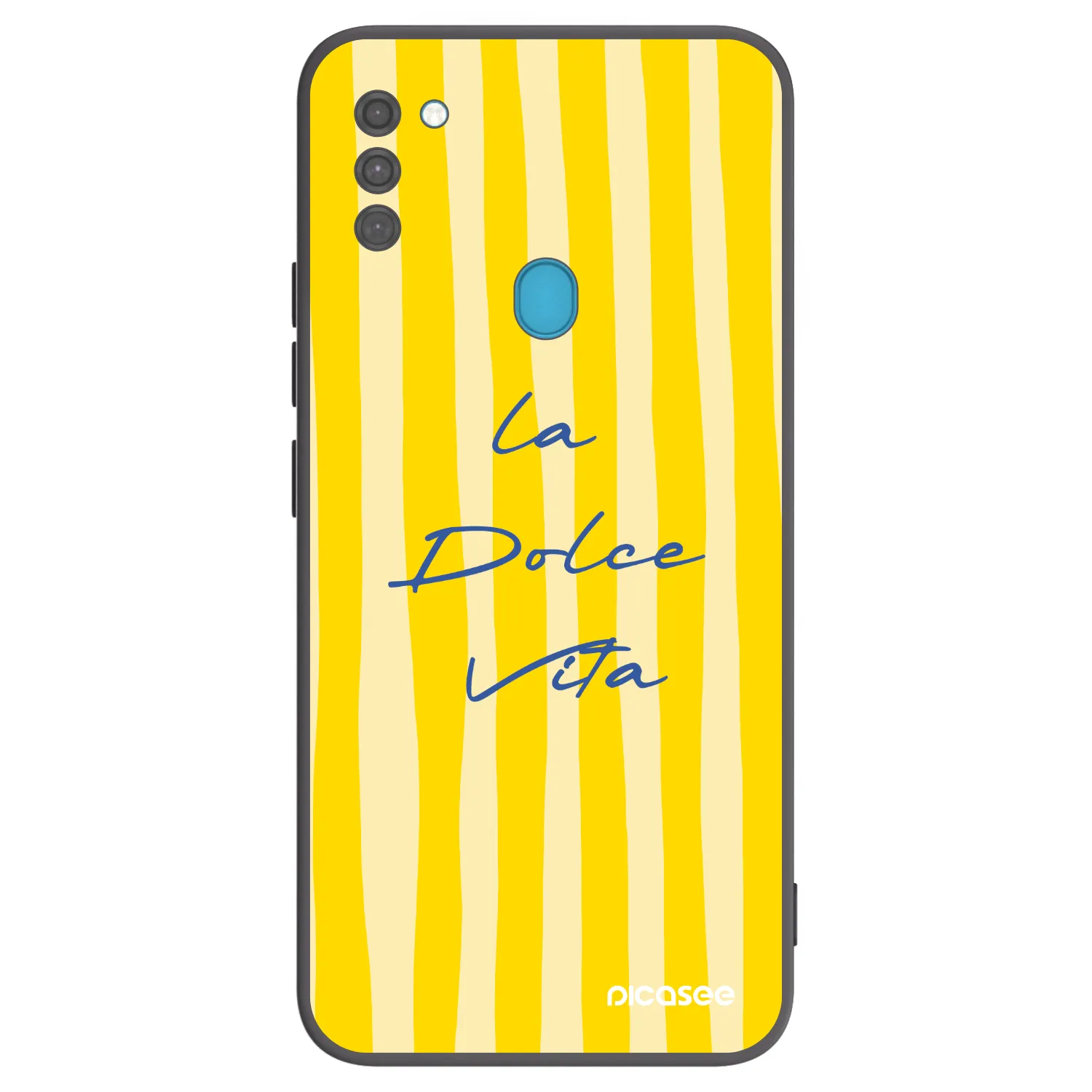 Picasee fekete szilikon tok az alábbi mobiltelefonokra Samsung Galaxy M11 - Ladolcevita
