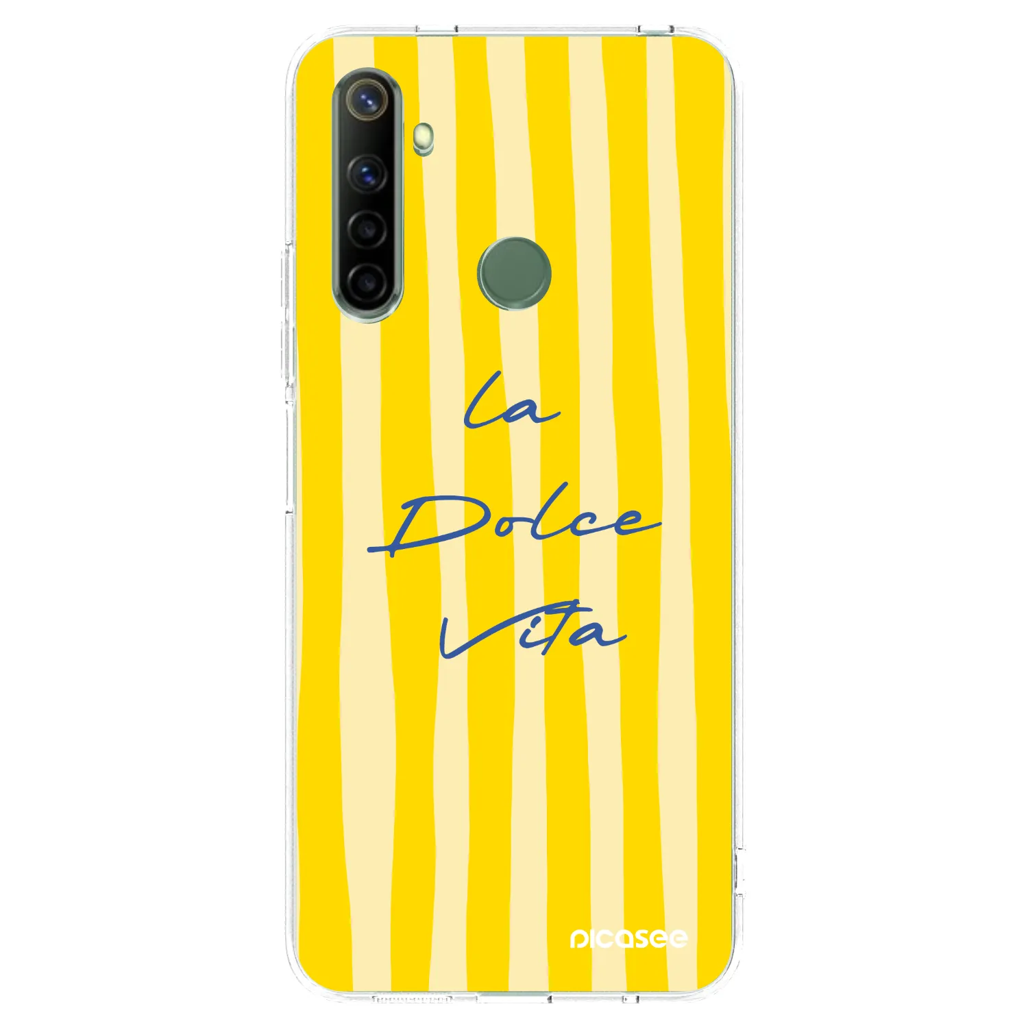 Picasee átlátszó szilikon tok az alábbi mobiltelefonokra Realme 6i - Ladolcevita