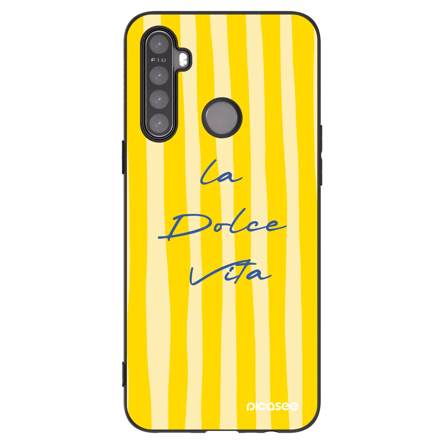 Picasee fekete szilikon tok az alábbi mobiltelefonokra Realme 6i - Ladolcevita