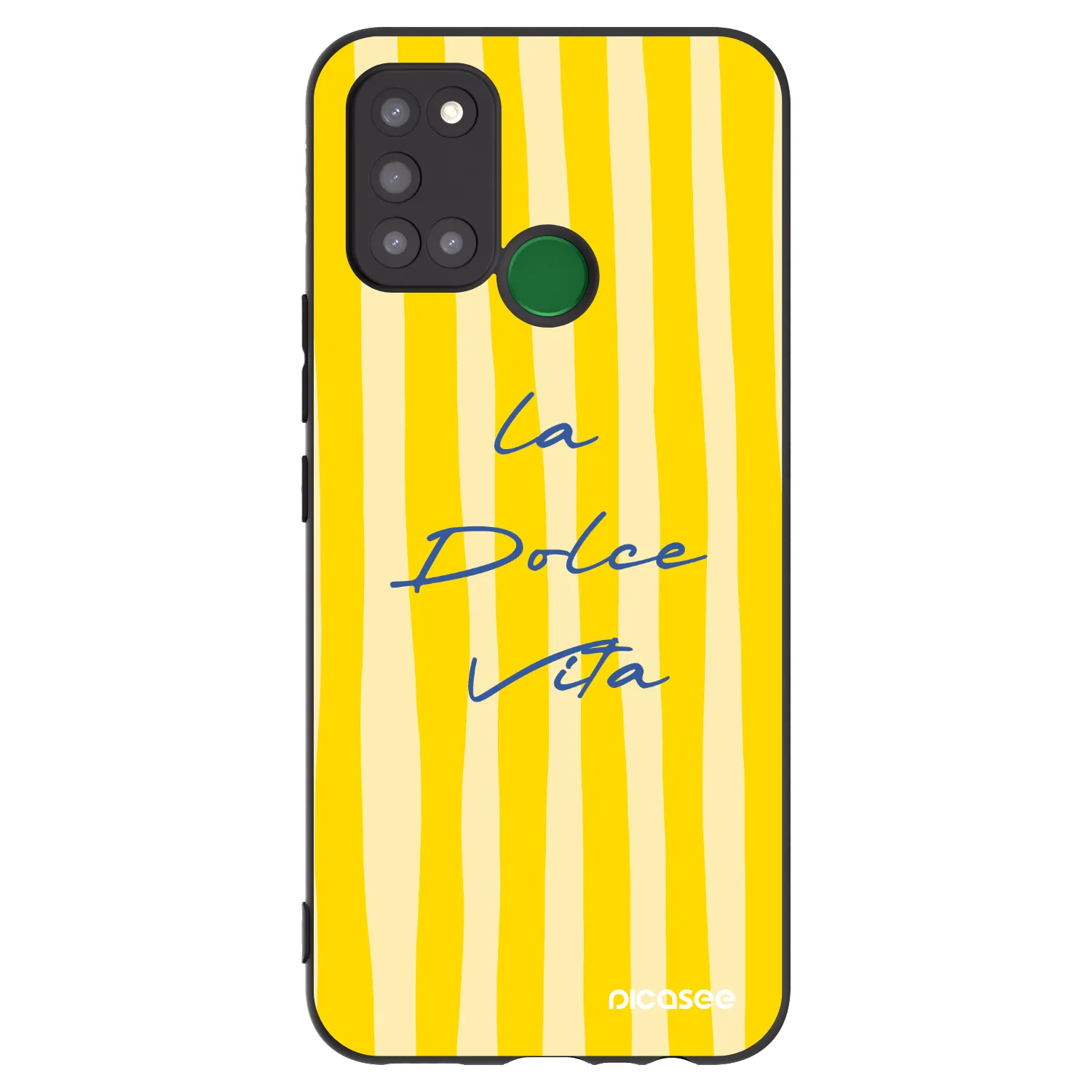 Picasee fekete szilikon tok az alábbi mobiltelefonokra Realme 7i - Ladolcevita