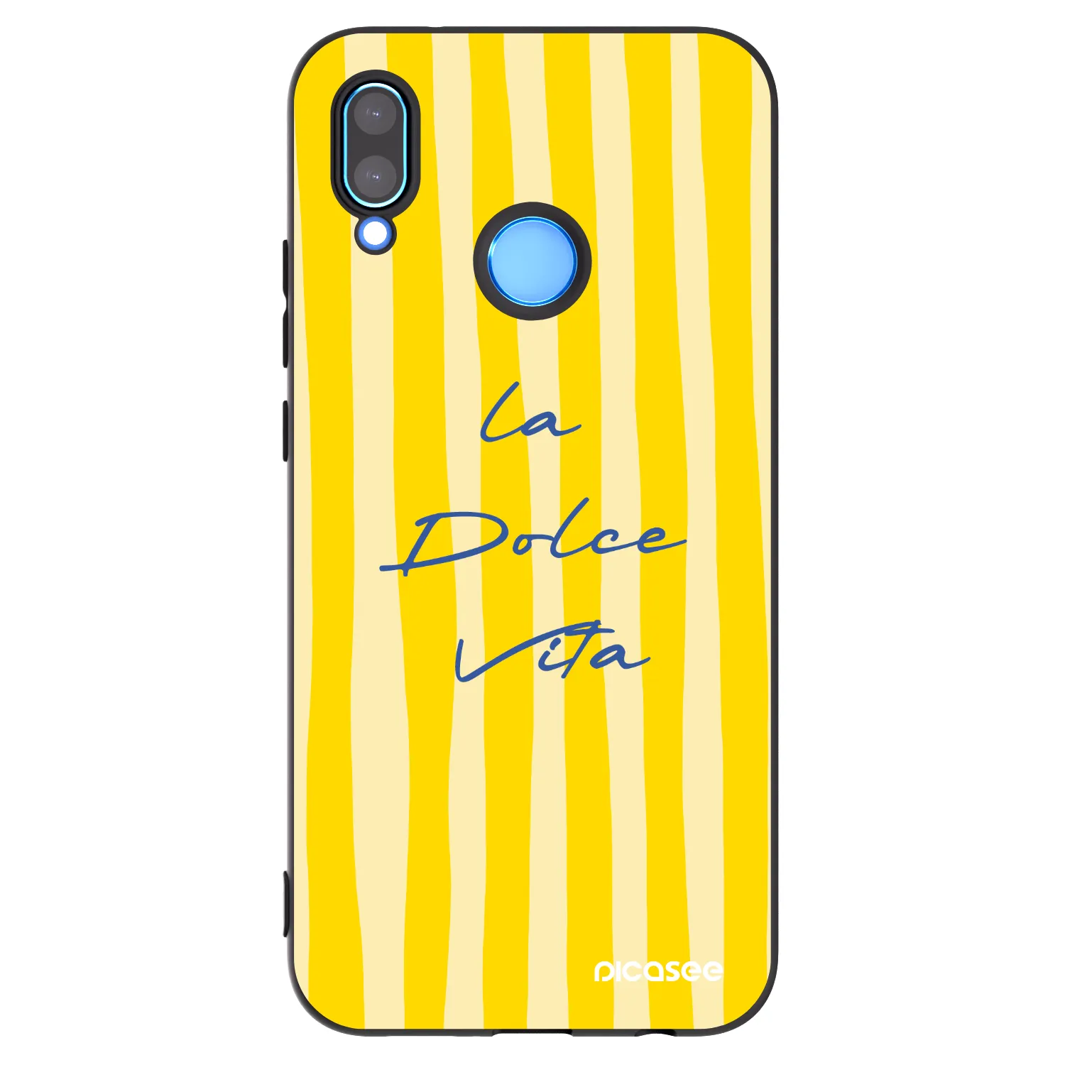 Picasee fekete szilikon tok az alábbi mobiltelefonokra Huawei P20 Lite - Ladolcevita