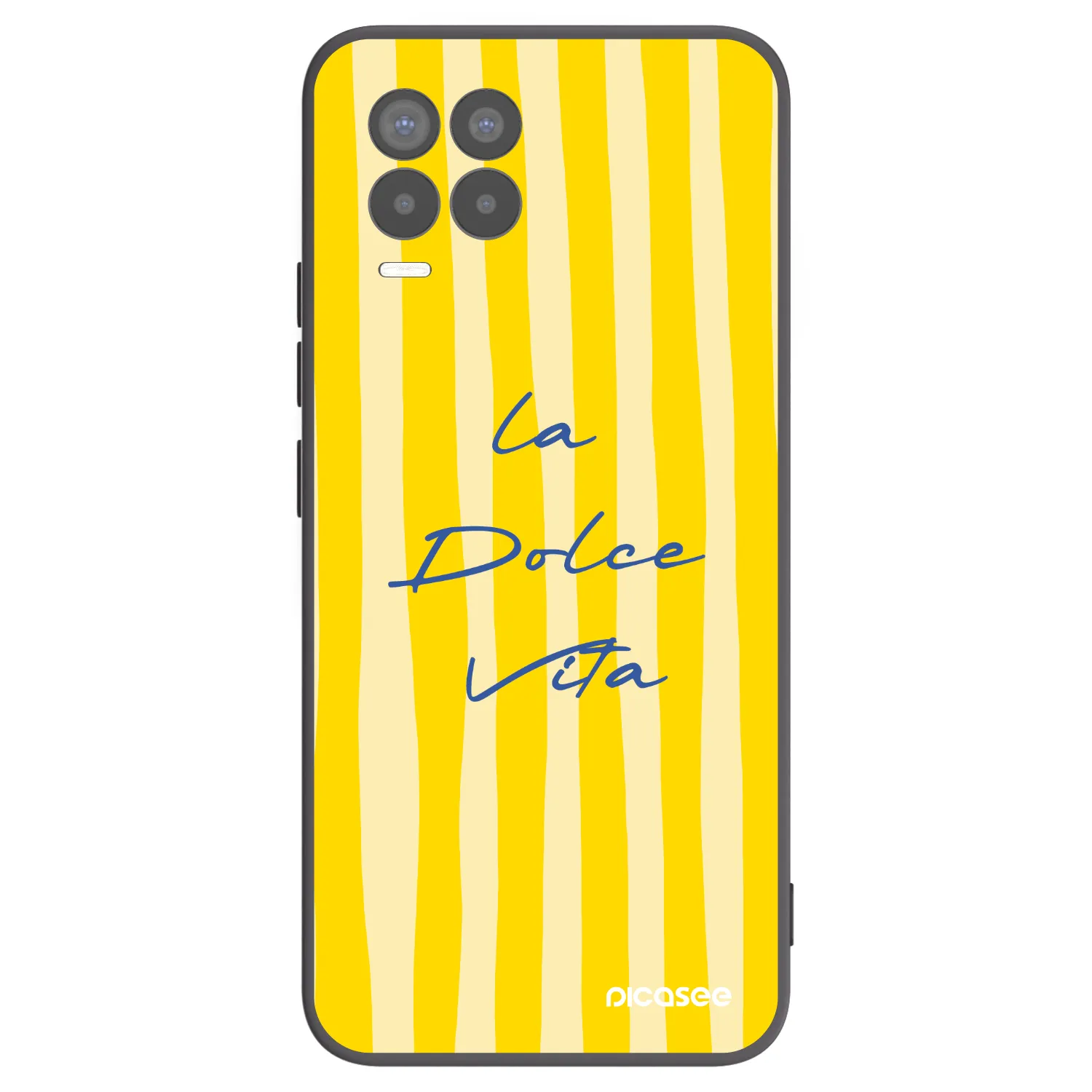 Picasee fekete szilikon tok az alábbi mobiltelefonokra Realme 8 Pro - Ladolcevita